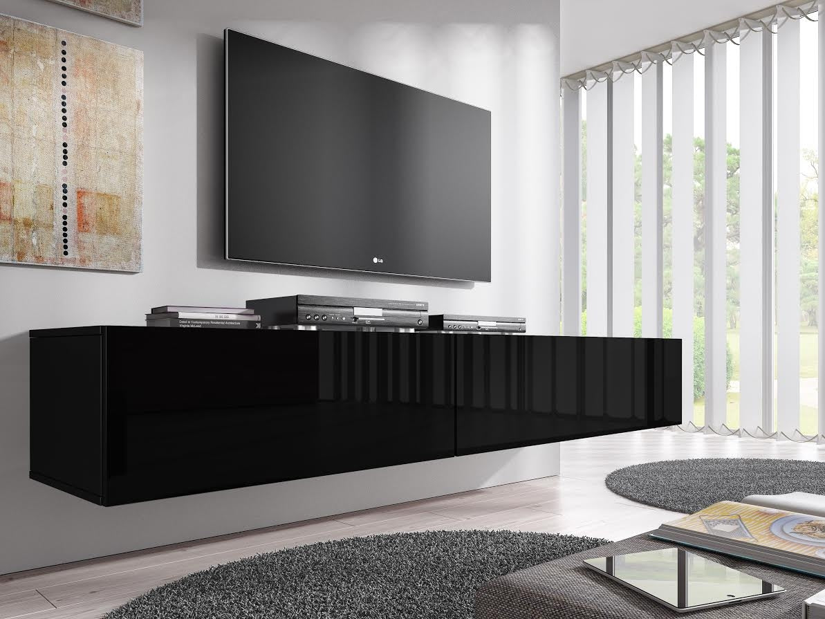Flame - TV-Meubel - Zwart  - 200 cm