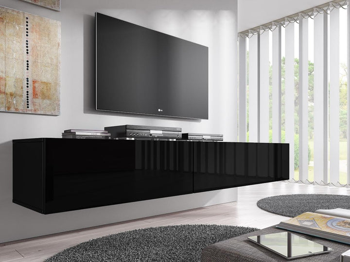 Flame - TV-Meubel - Zwart  - 200 cm