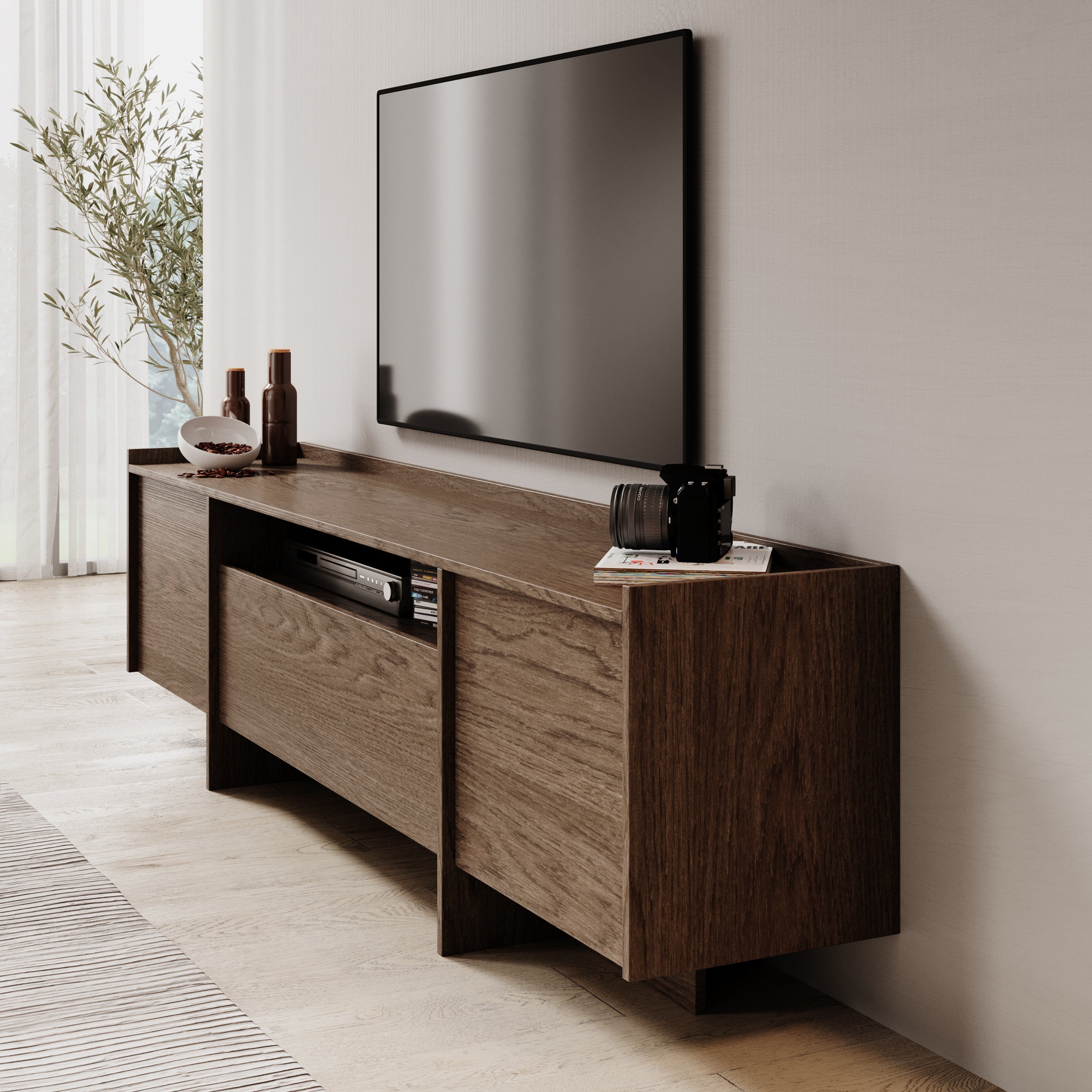 Jaxon - TV-Meubel - Donker eiken
