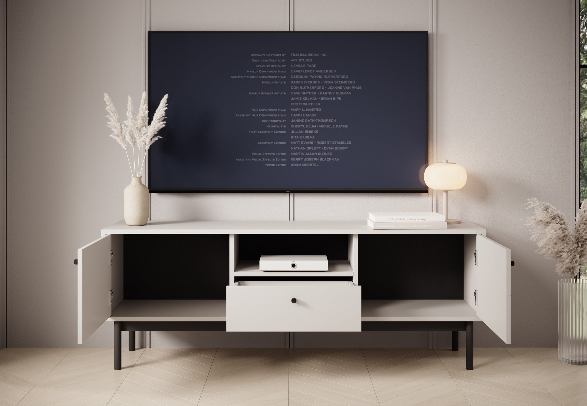 Jules - TV-Meubel - Beige  - 154 cm