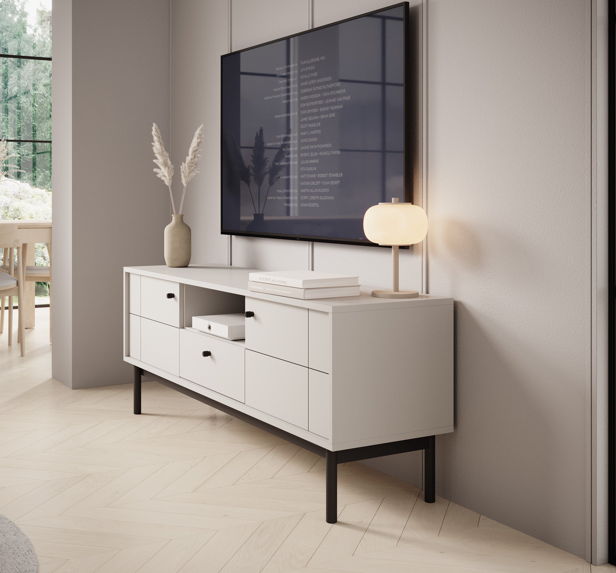 Jules - TV-Meubel - Beige  - 154 cm