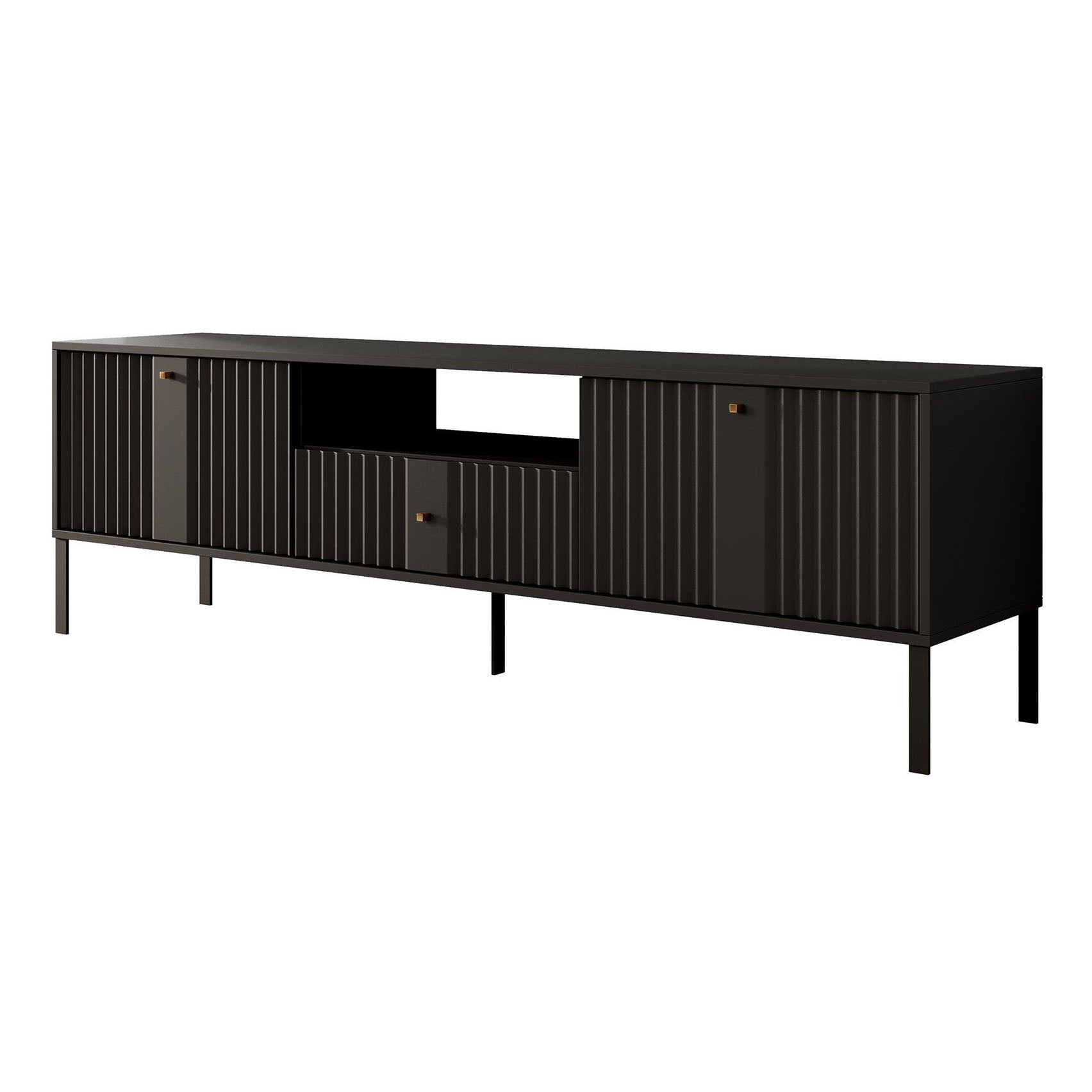 Kaylan - TV-Meubel - Zwart - 180 cm