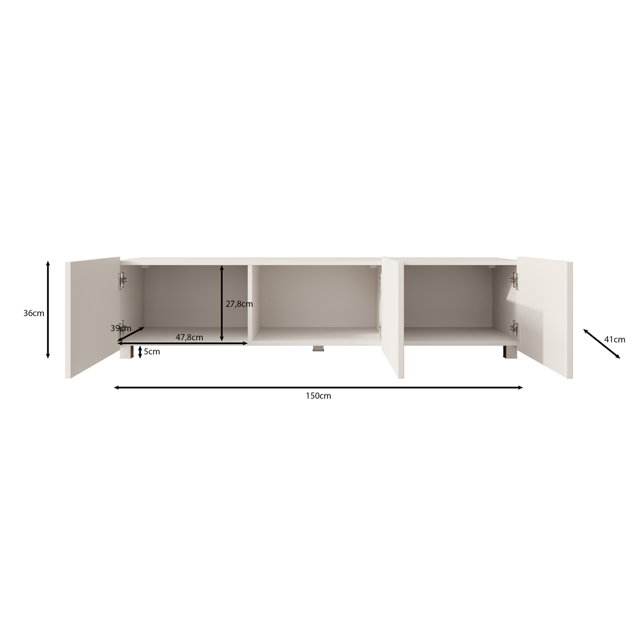 Kenderes - TV-Meubel - Beige