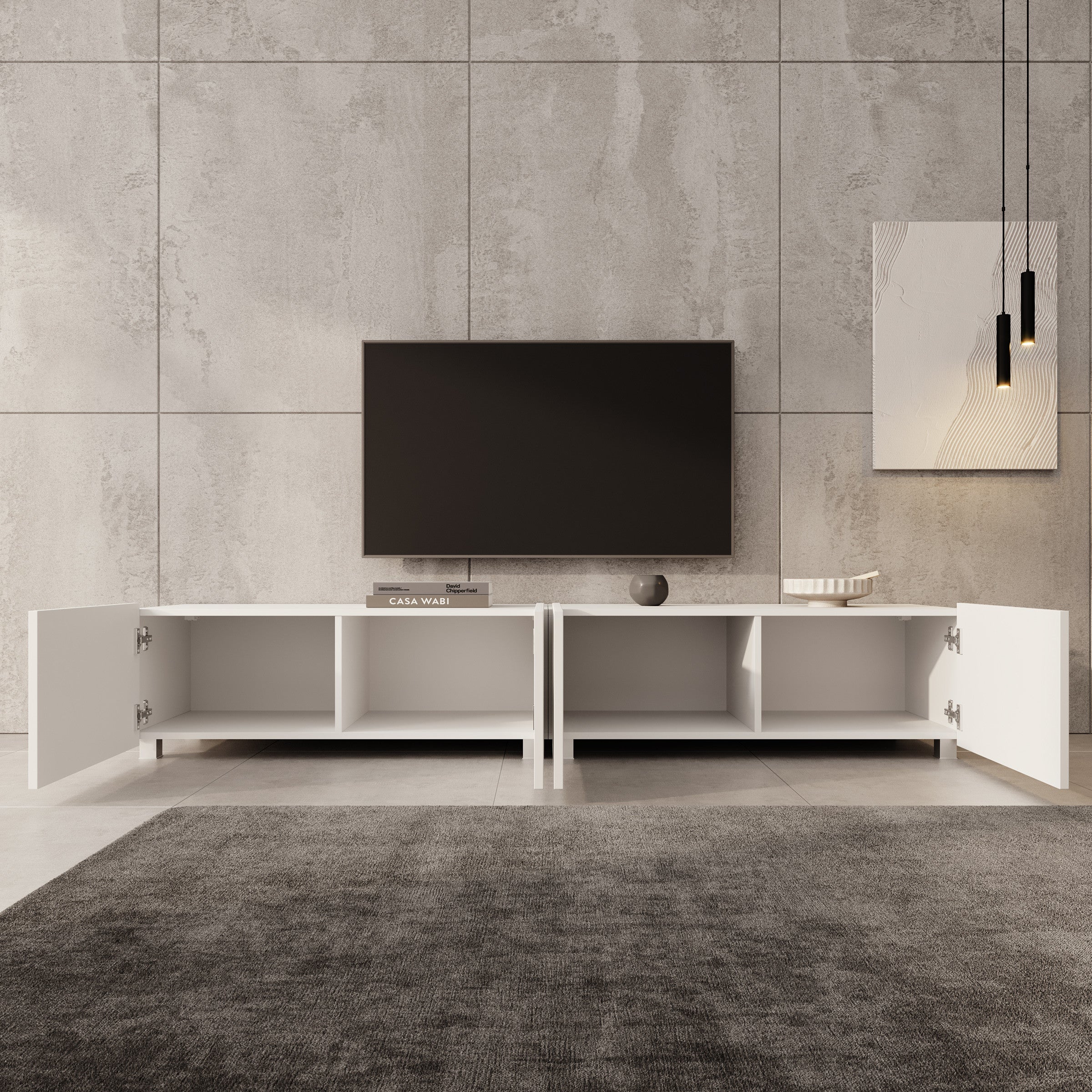 Kenderes - TV-Meubel - Wit