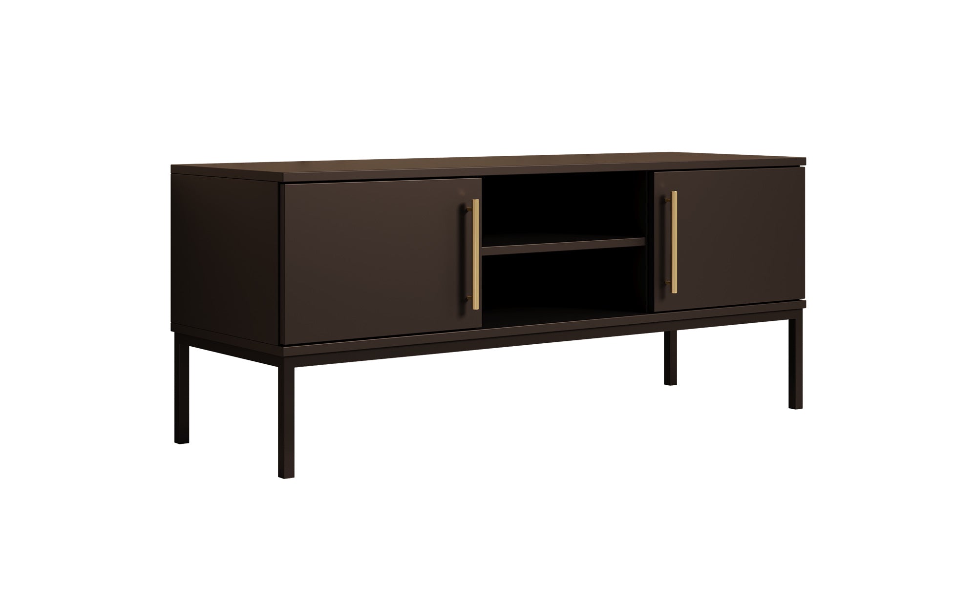 Lagos - TV-Meubel met 2 deuren - Zwart - 120 cm