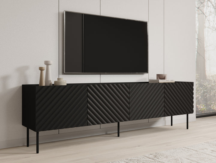 Laguna - TV-Meubel - Zwart - 200 cm
