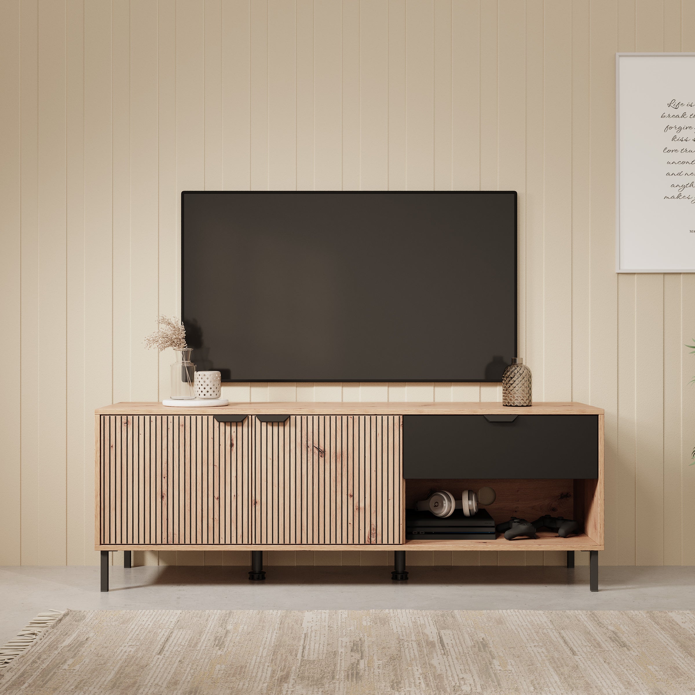 Malaika - TV-Meubel - Eiken - 150 cm