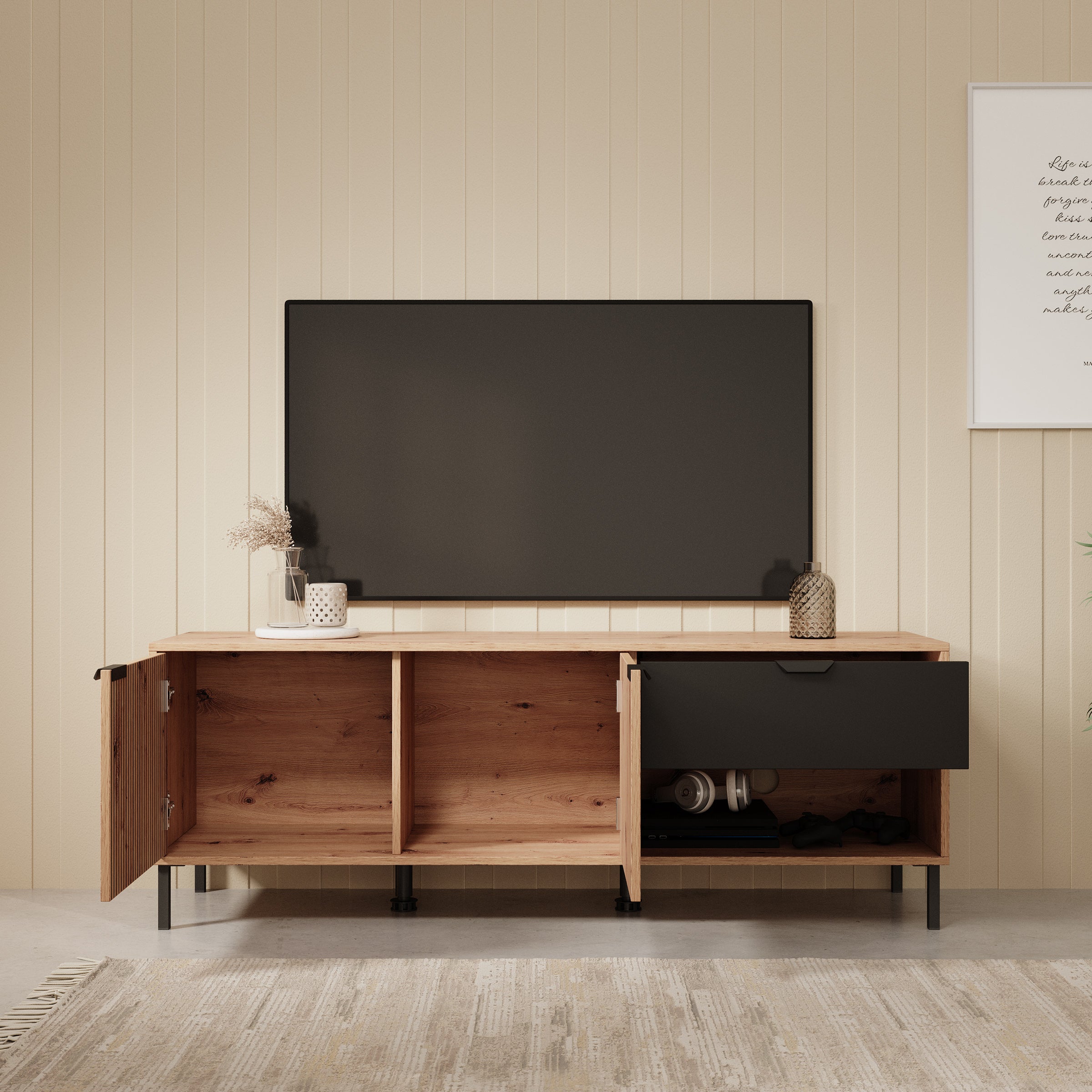 Malaika - TV-Meubel - Eiken - 150 cm