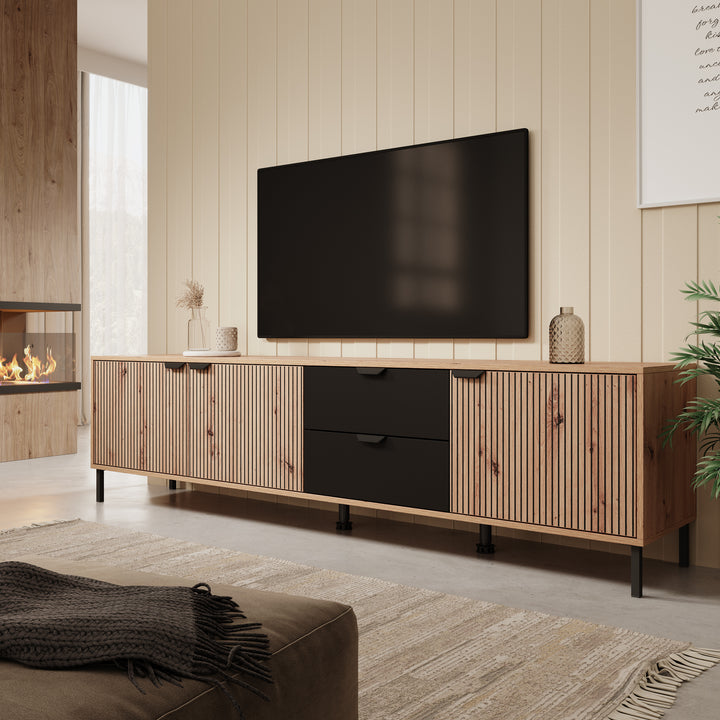 Malaika - TV-Meubel - Eiken - 208 cm