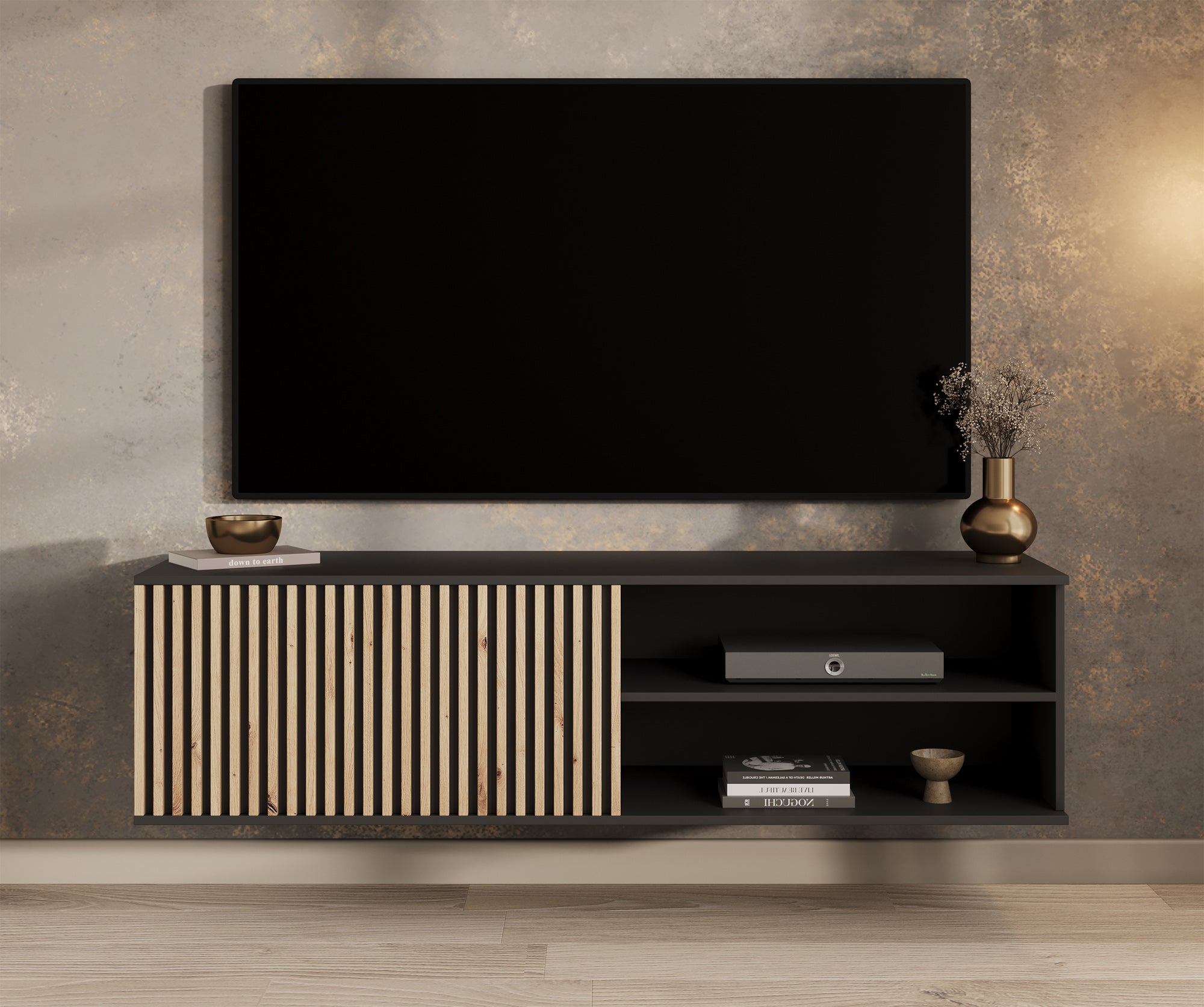 Marbella - TV-Meubel - Zwart - 150 cm