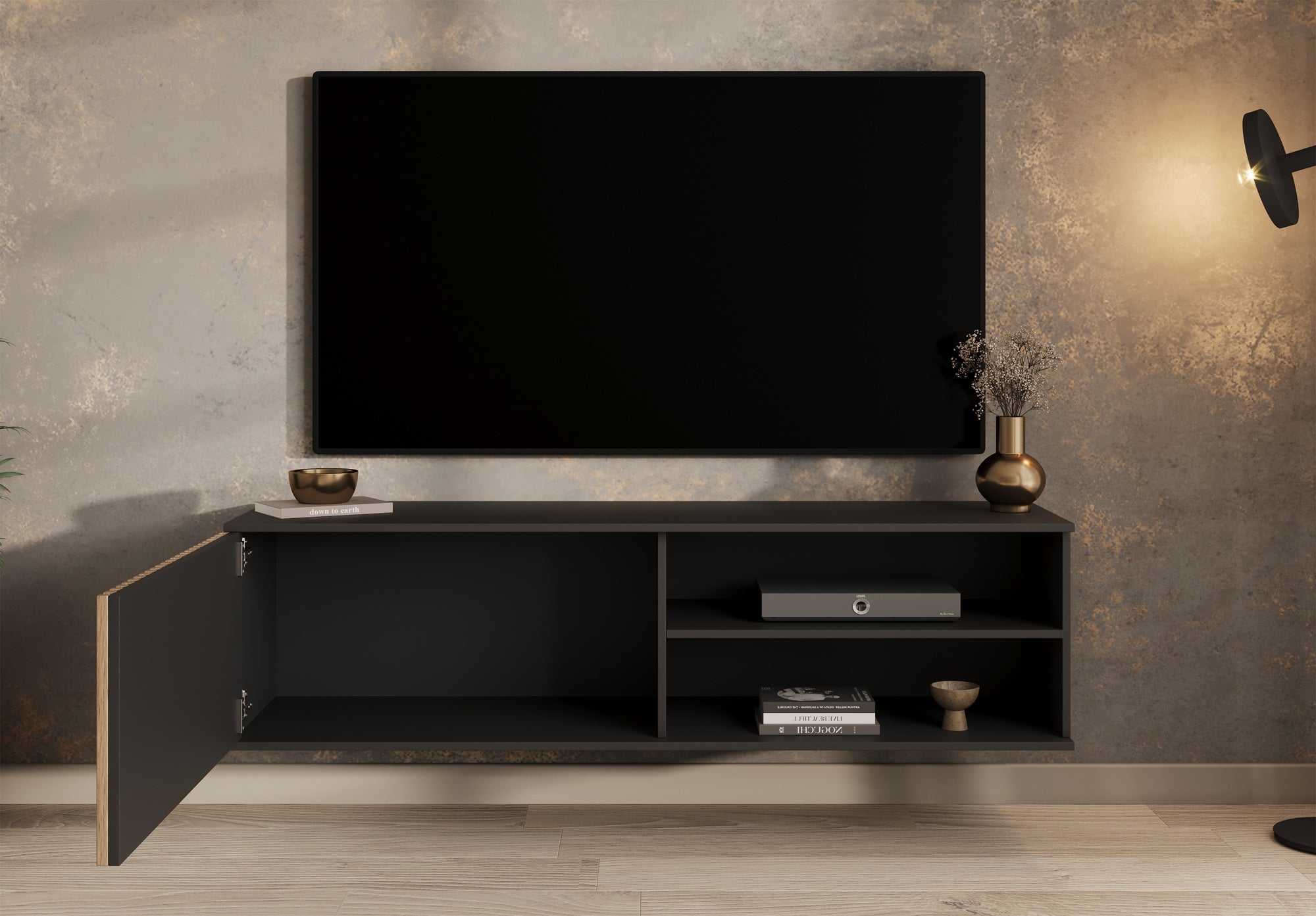 Marbella - TV-Meubel - Zwart - 150 cm