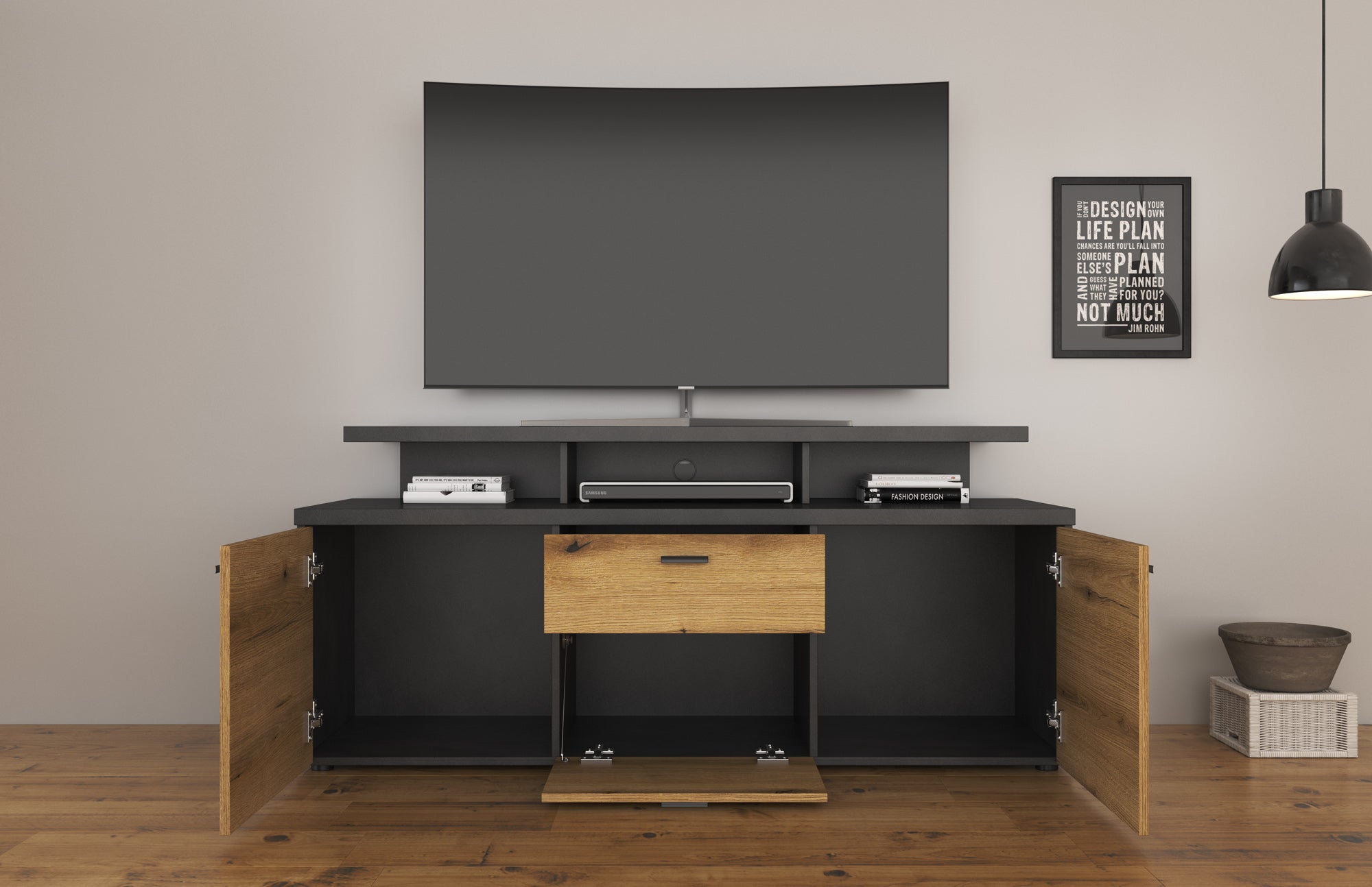 Molly - TV-Meubel - Eiken - 150 cm