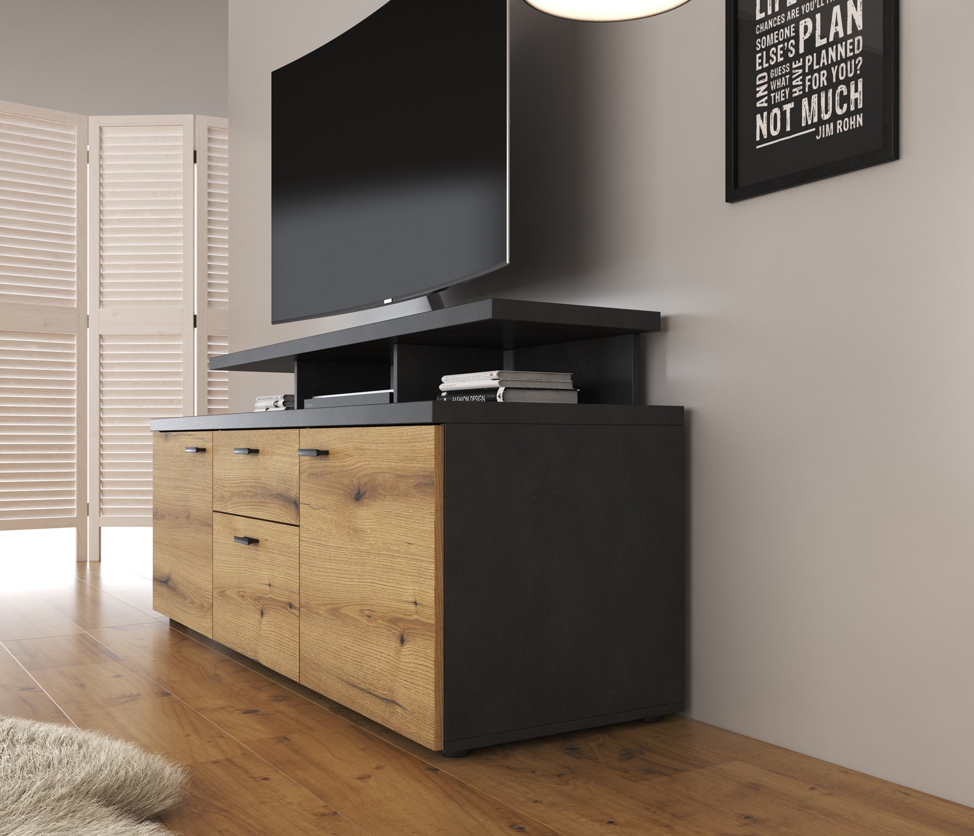 Molly - TV-Meubel - Eiken - 150 cm