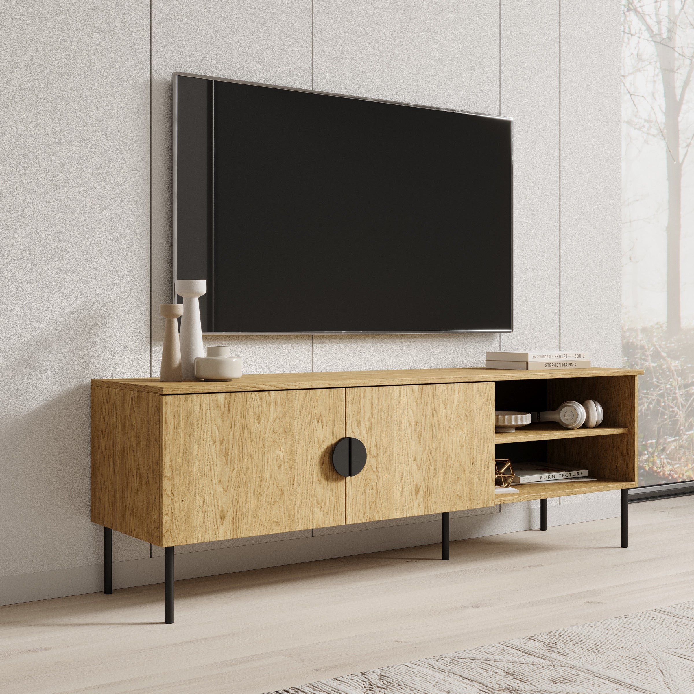 Monor - TV-Meubel - Eiken