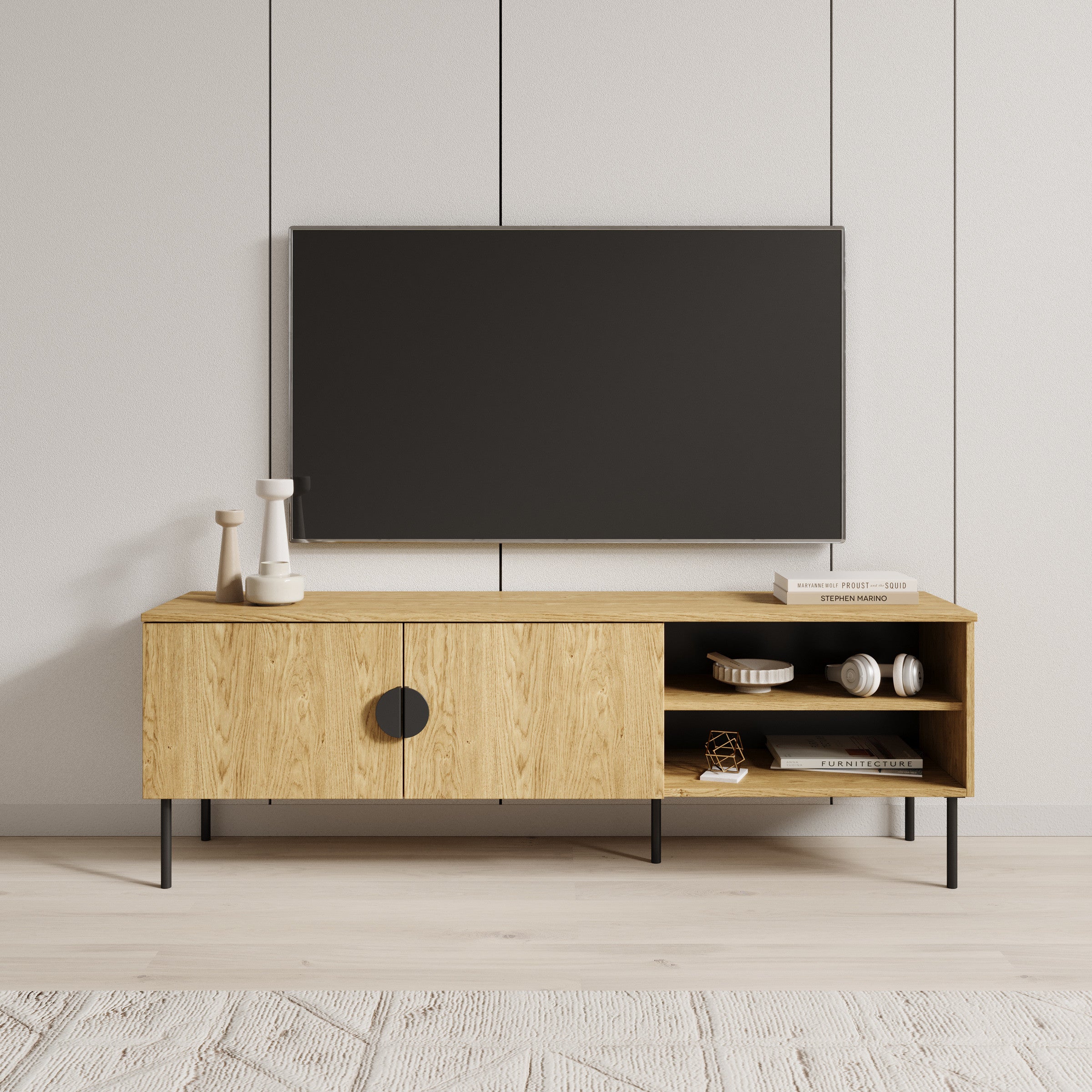 Monor - TV-Meubel - Eiken