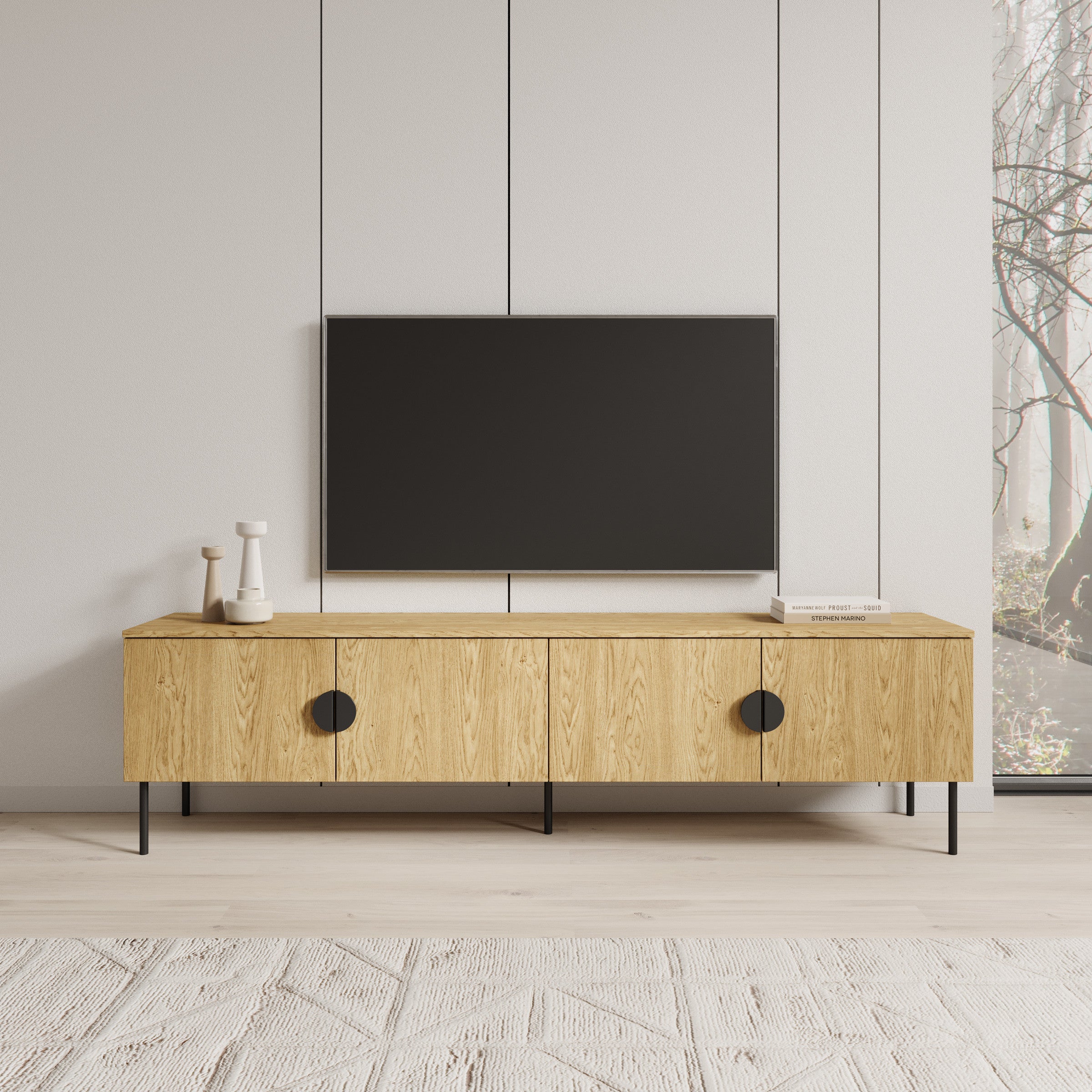 Monor - TV-Meubel - Eiken