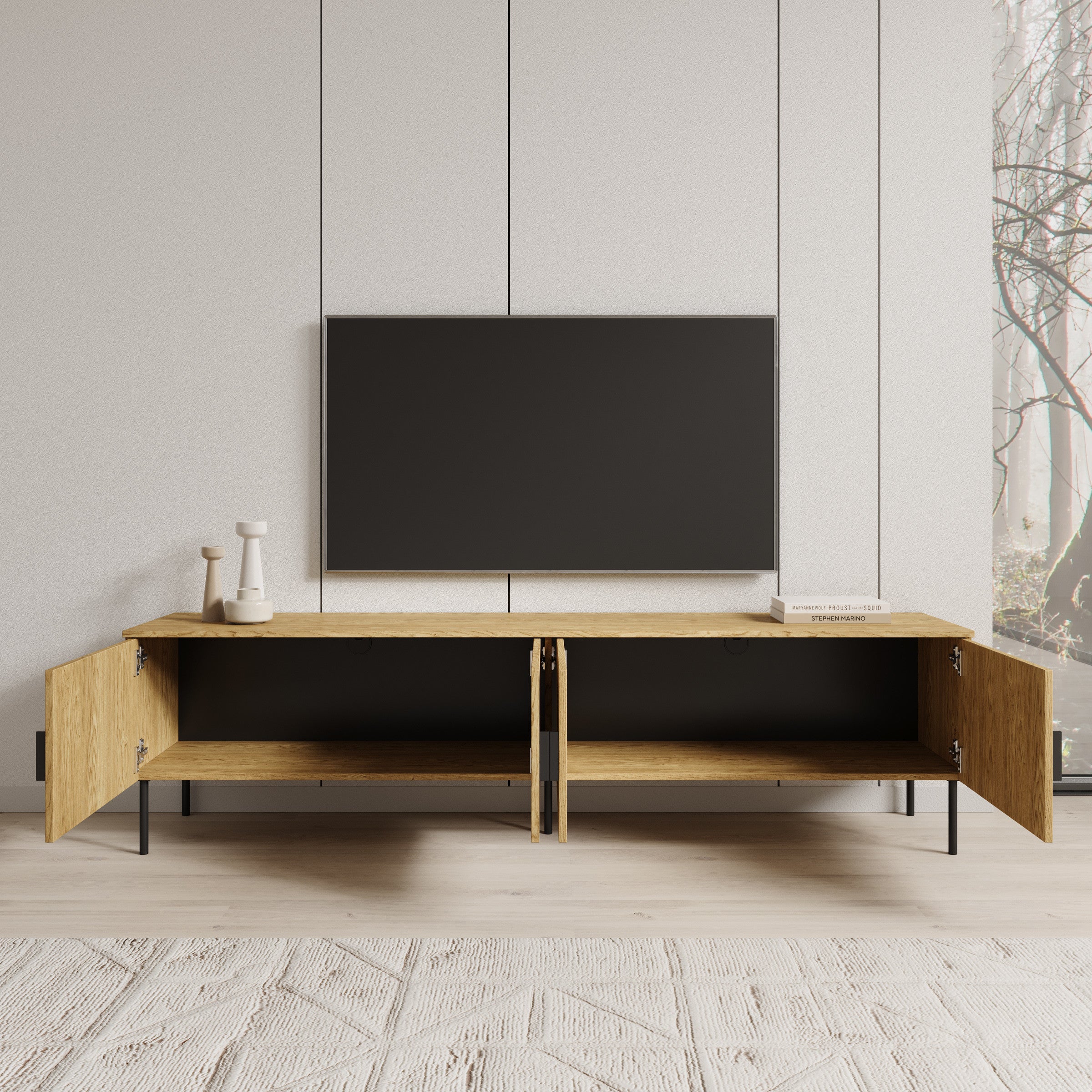 Monor - TV-Meubel - Eiken