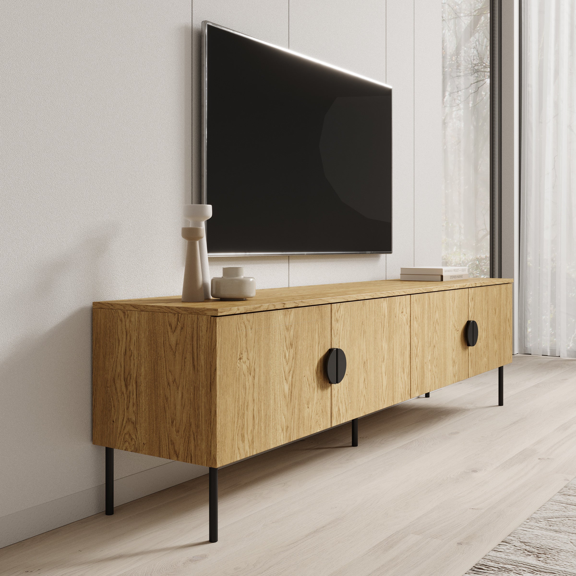 Monor - TV-Meubel - Eiken
