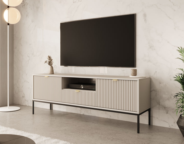 Navil - TV-Meubel - Beige  - 154 cm
