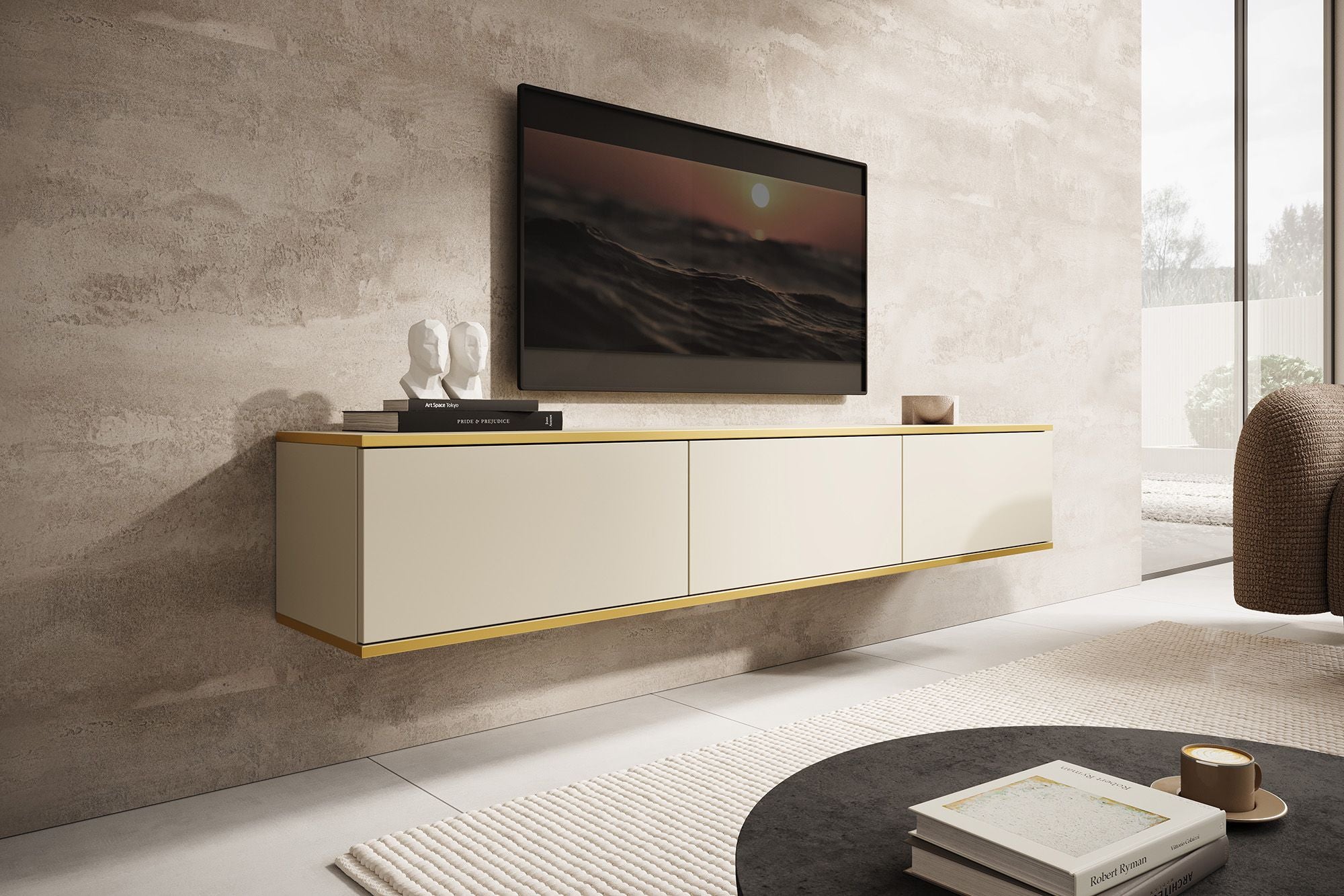 Orleans - TV-Meubel - Zwart  - 175 cm