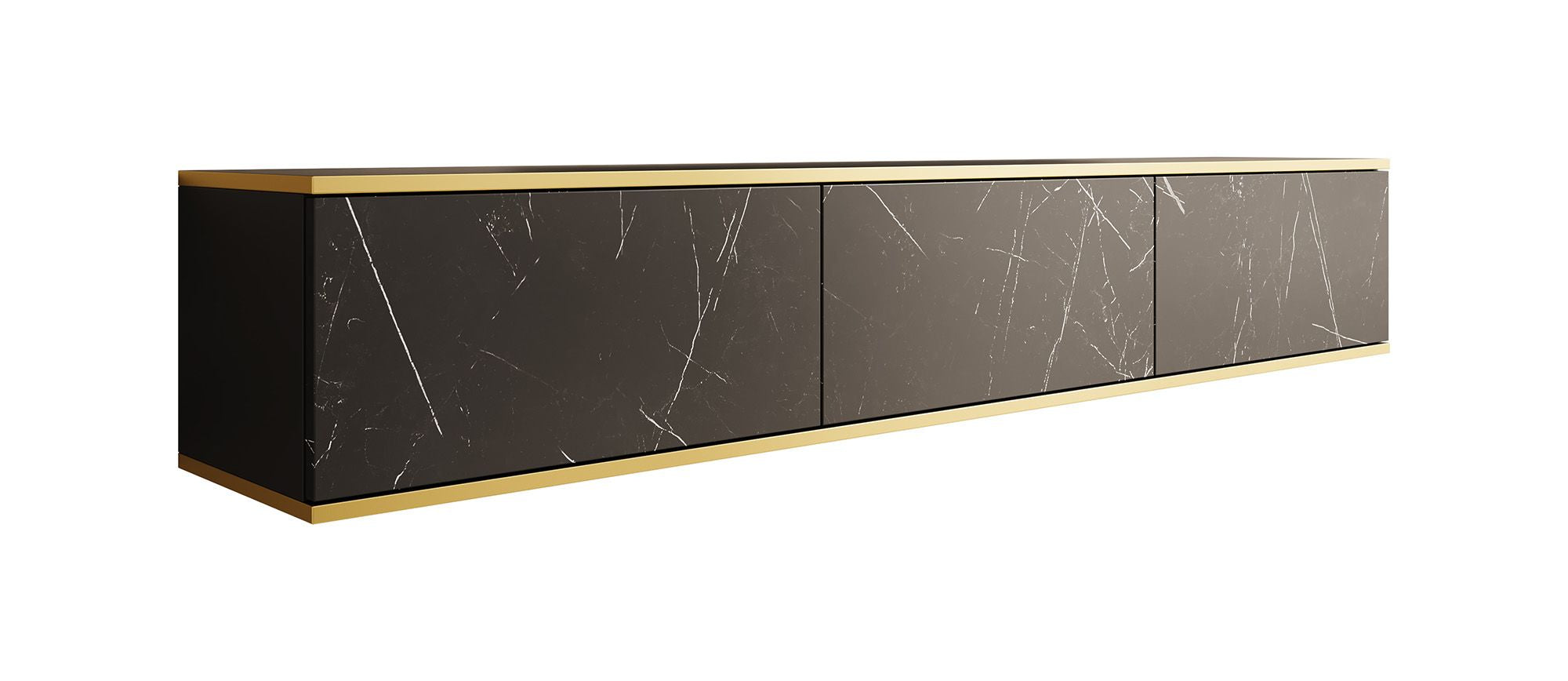 Orleans - TV-Meubel - Zwart marmerlook - 175 cm