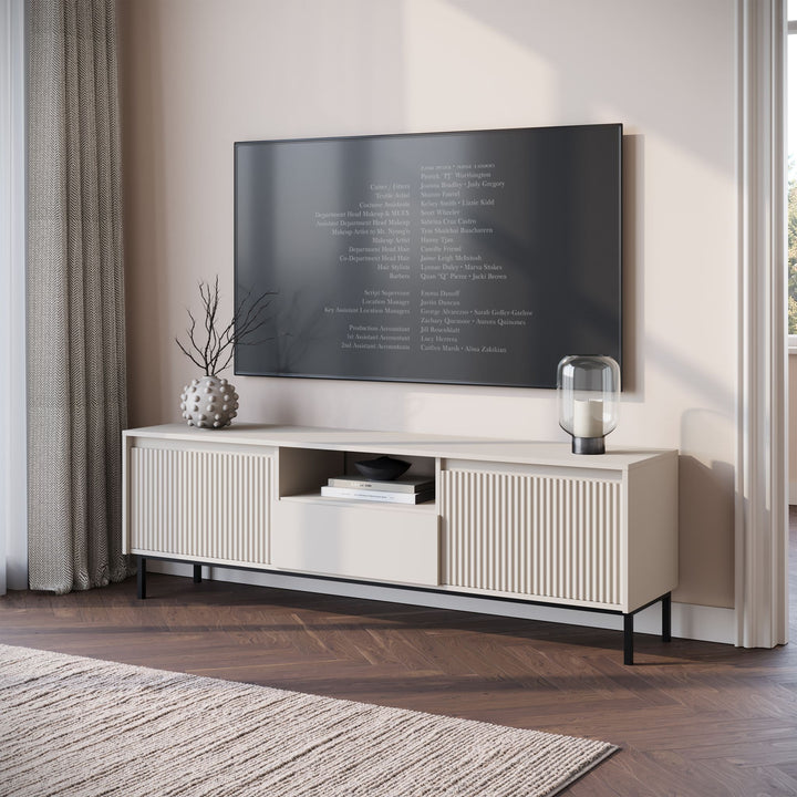 Orvana - TV-Meubel met 2 deuren - Beige  - 174 cm