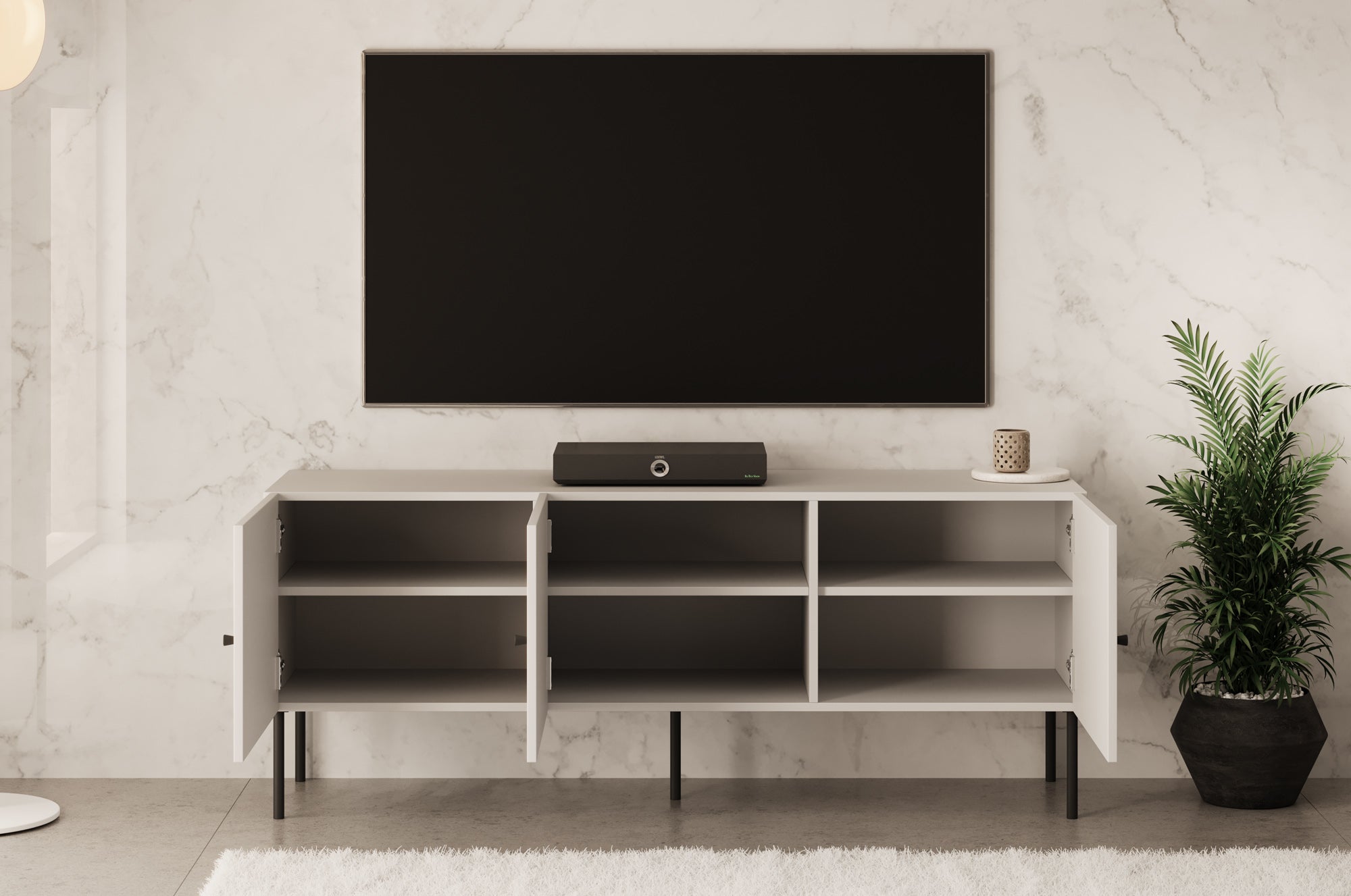Pierson - TV-Meubel - Wit - 150 cm