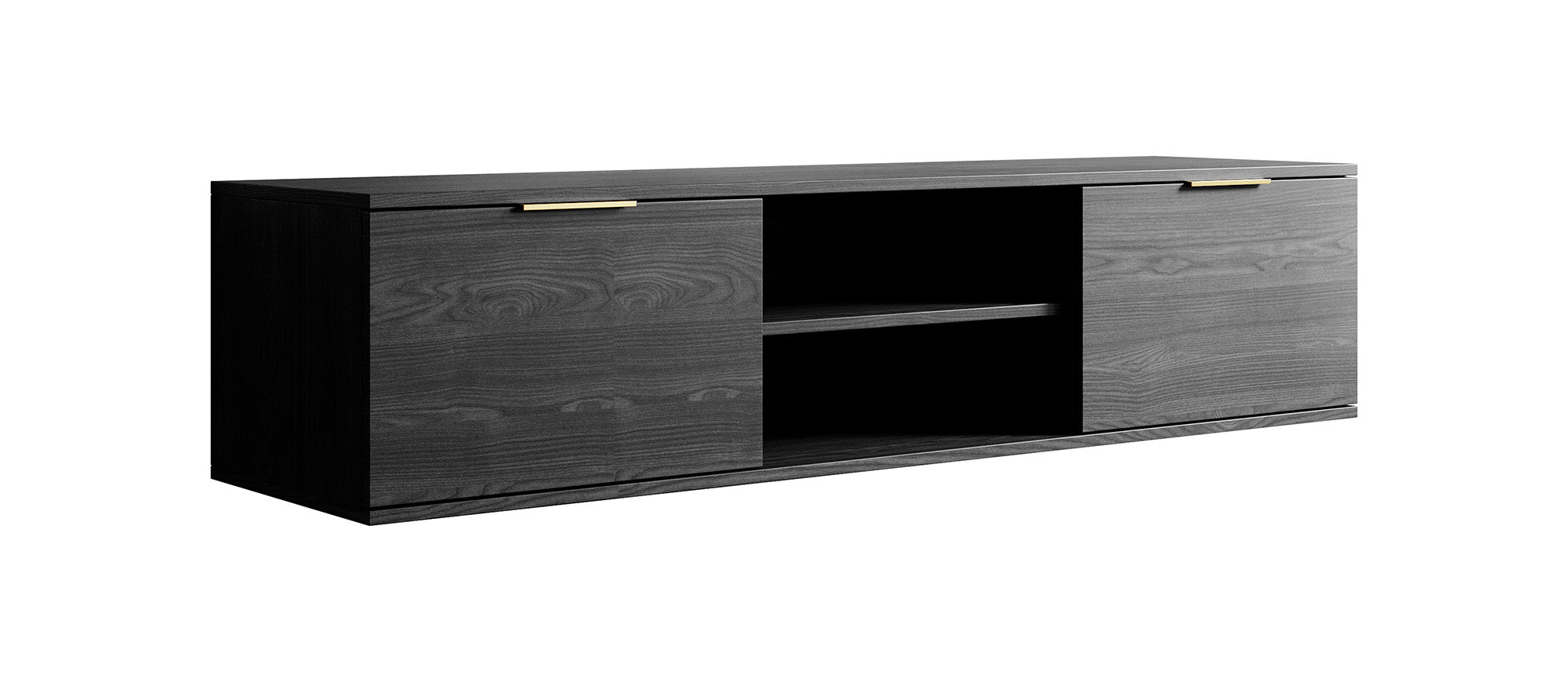 Ponchi 2 - TV-Meubel - Zwart eiken - 150 cm