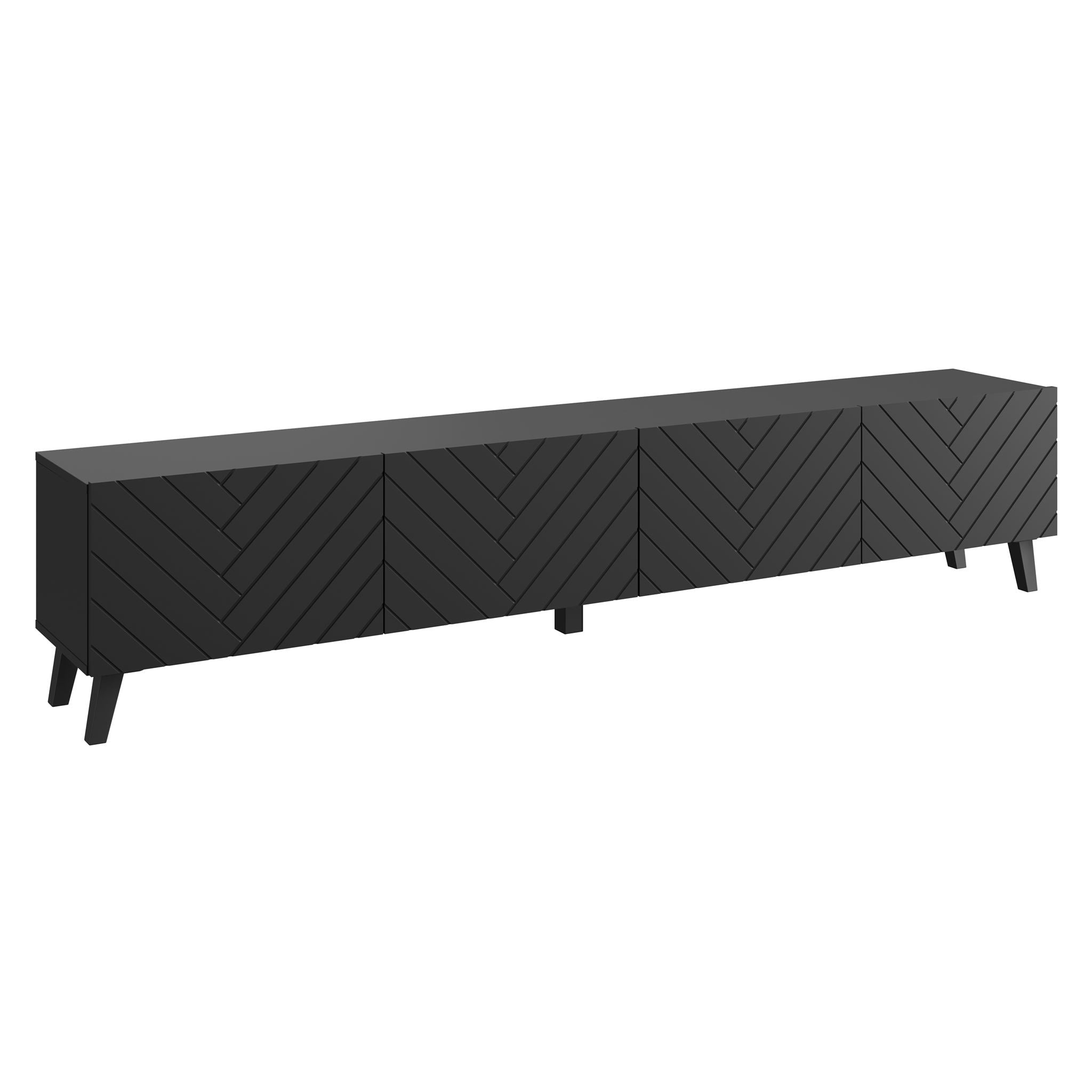 Pulse - TV-Meubel - Zwart - 190 cm