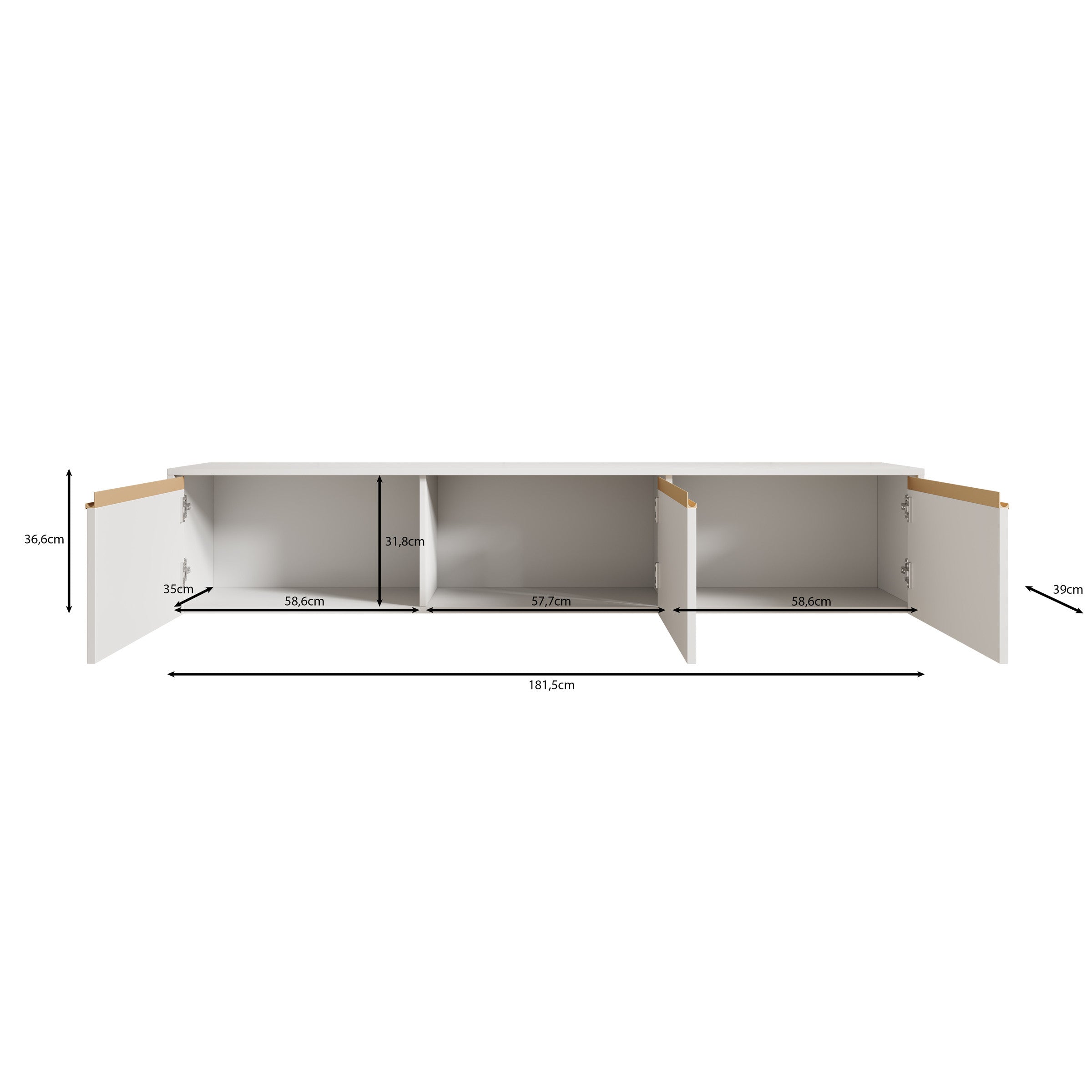 Remy - TV-Meubel - Wit