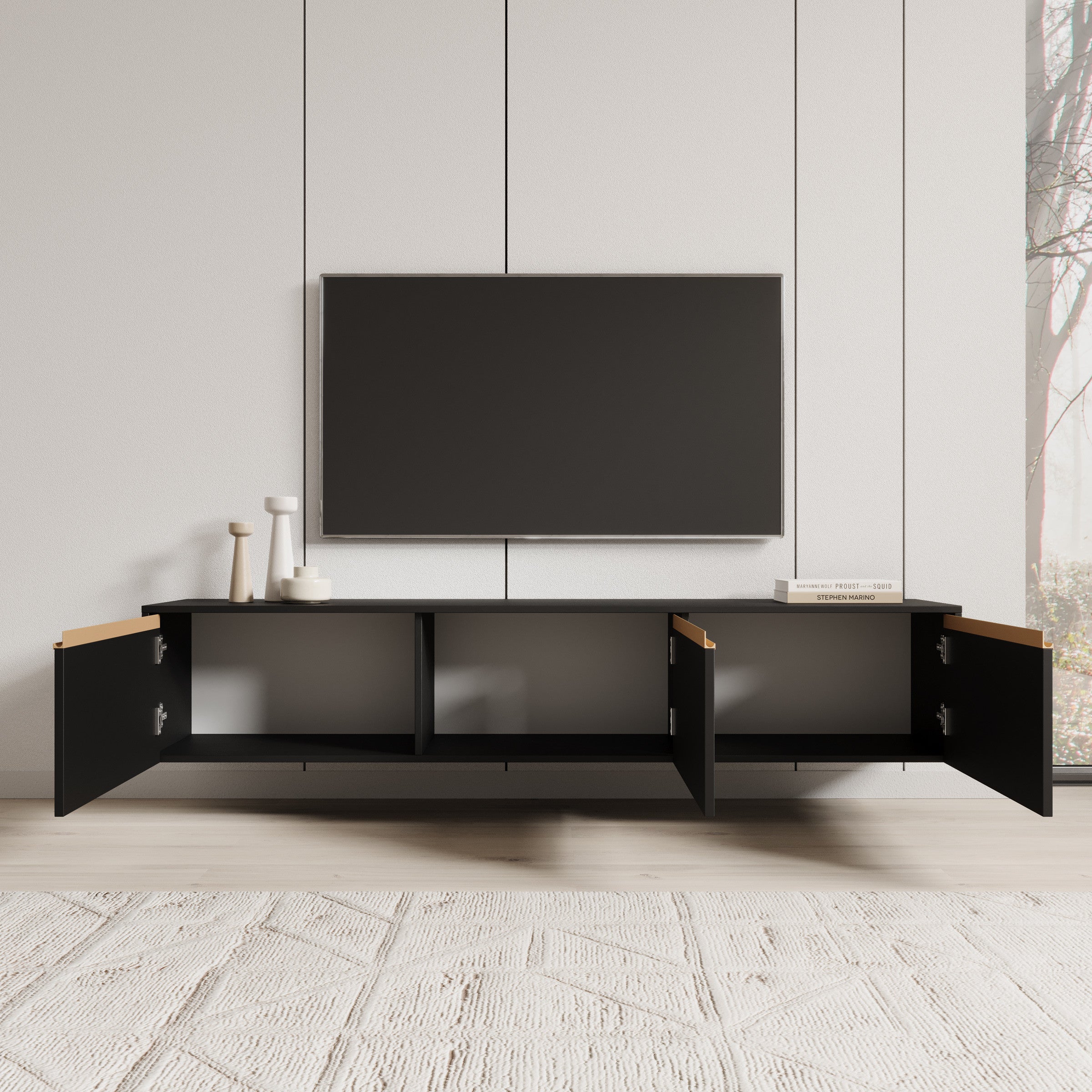 Remy - TV-Meubel - Zwart