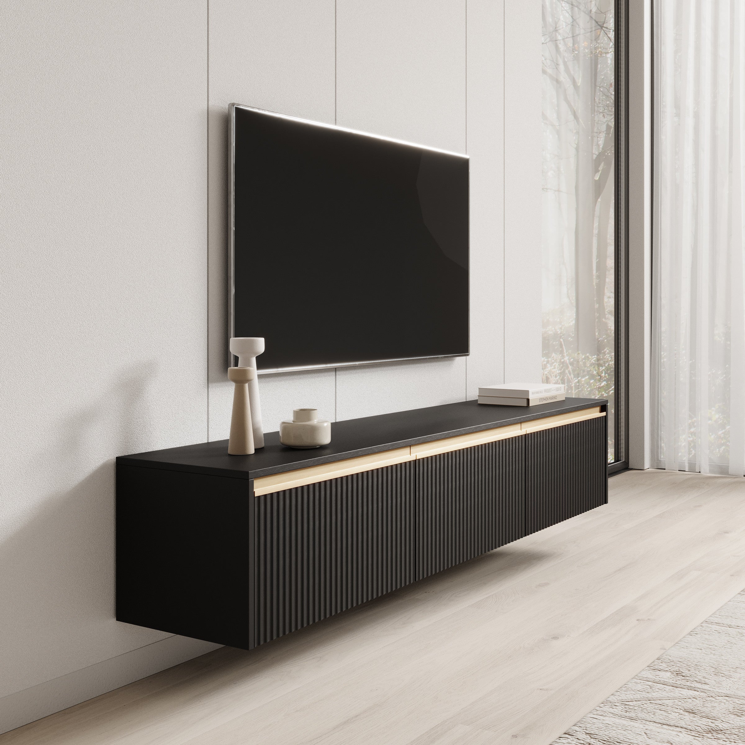 Remy - TV-Meubel - Zwart