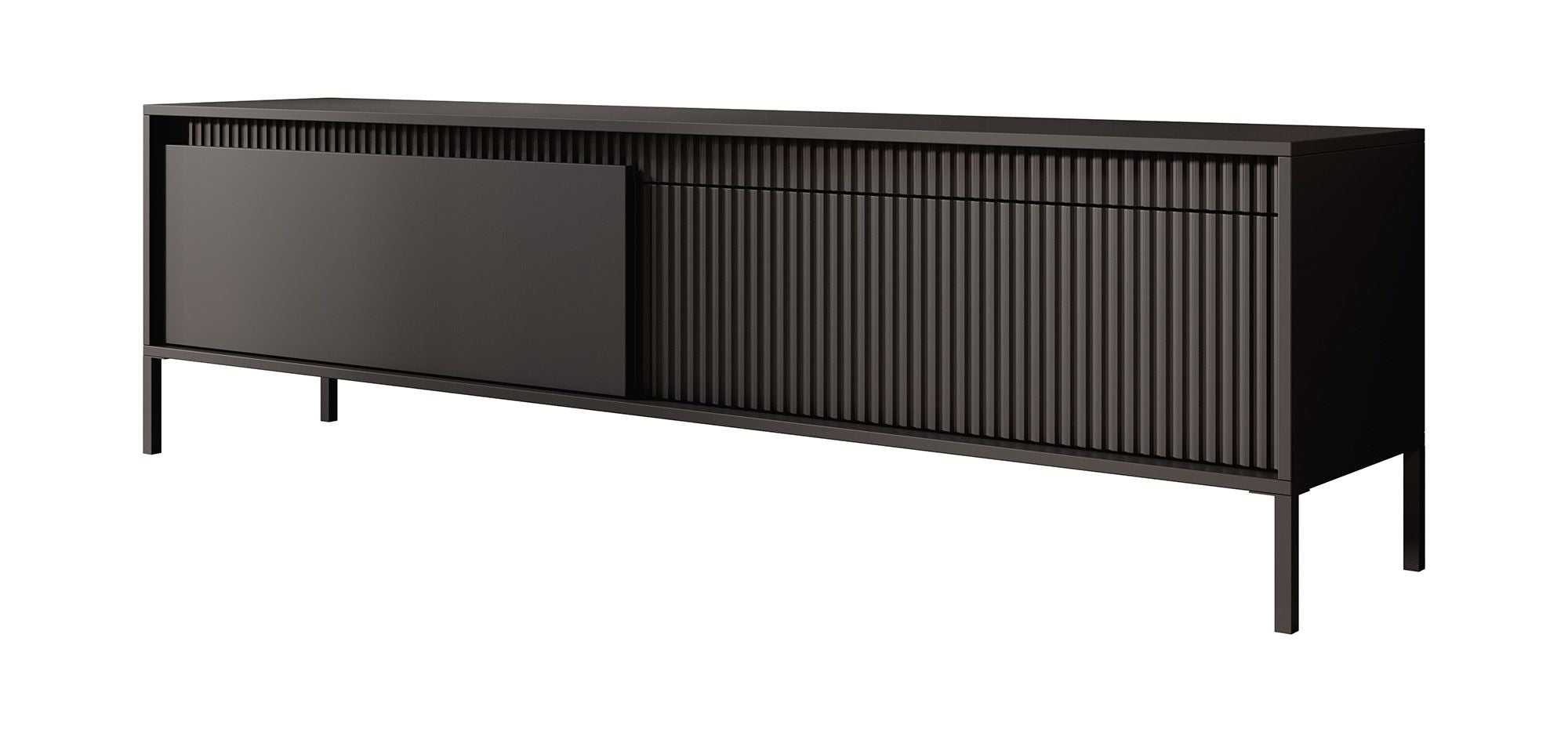 Saran - TV-Meubel - Mat zwart  - 187 cm