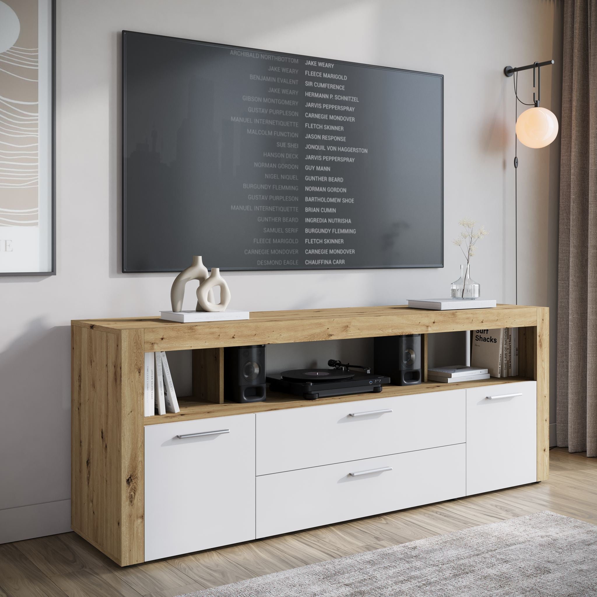 TV-Meubel Sharon - Wit 2 - 181 cm