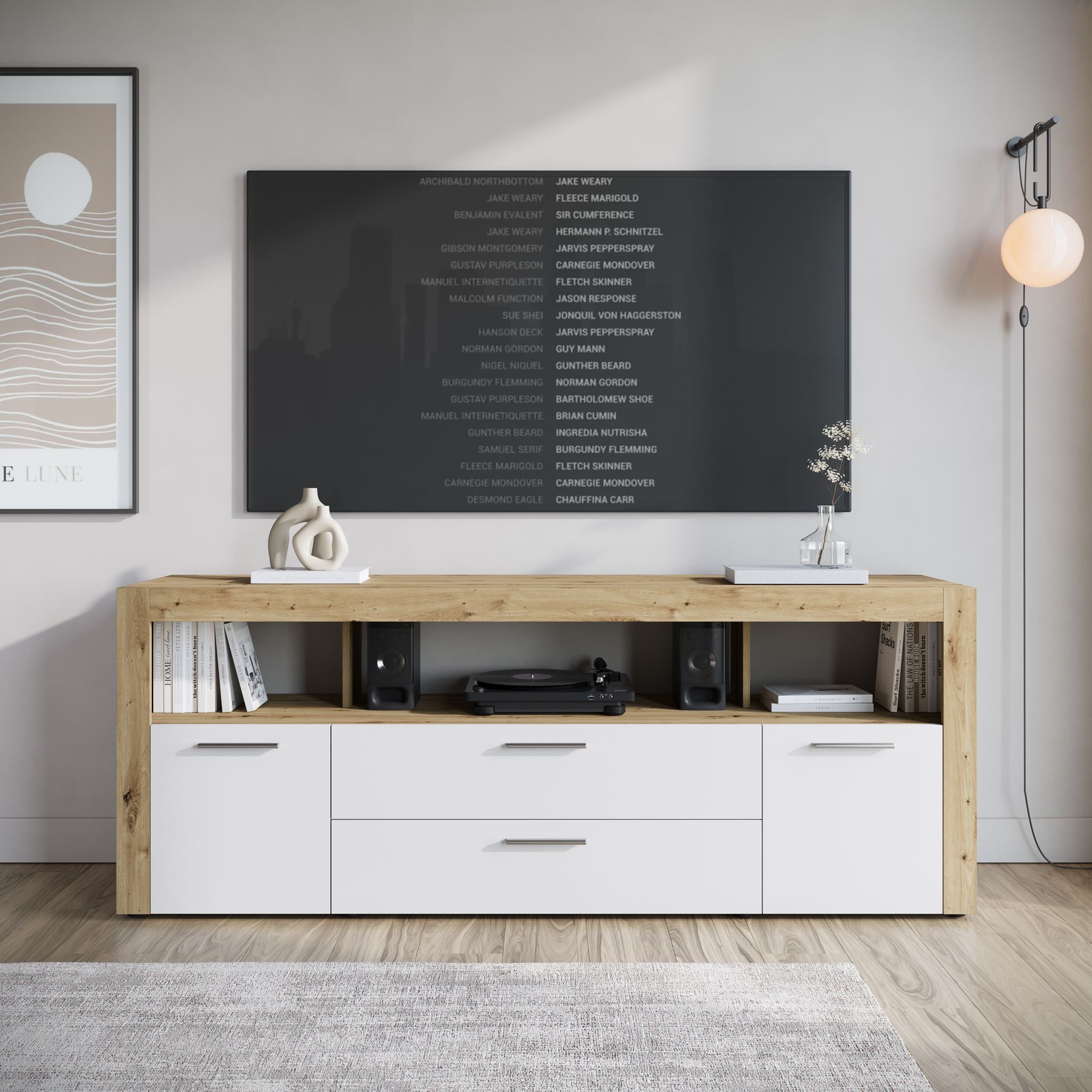TV-Meubel Sharon - Wit 2 - 181 cm