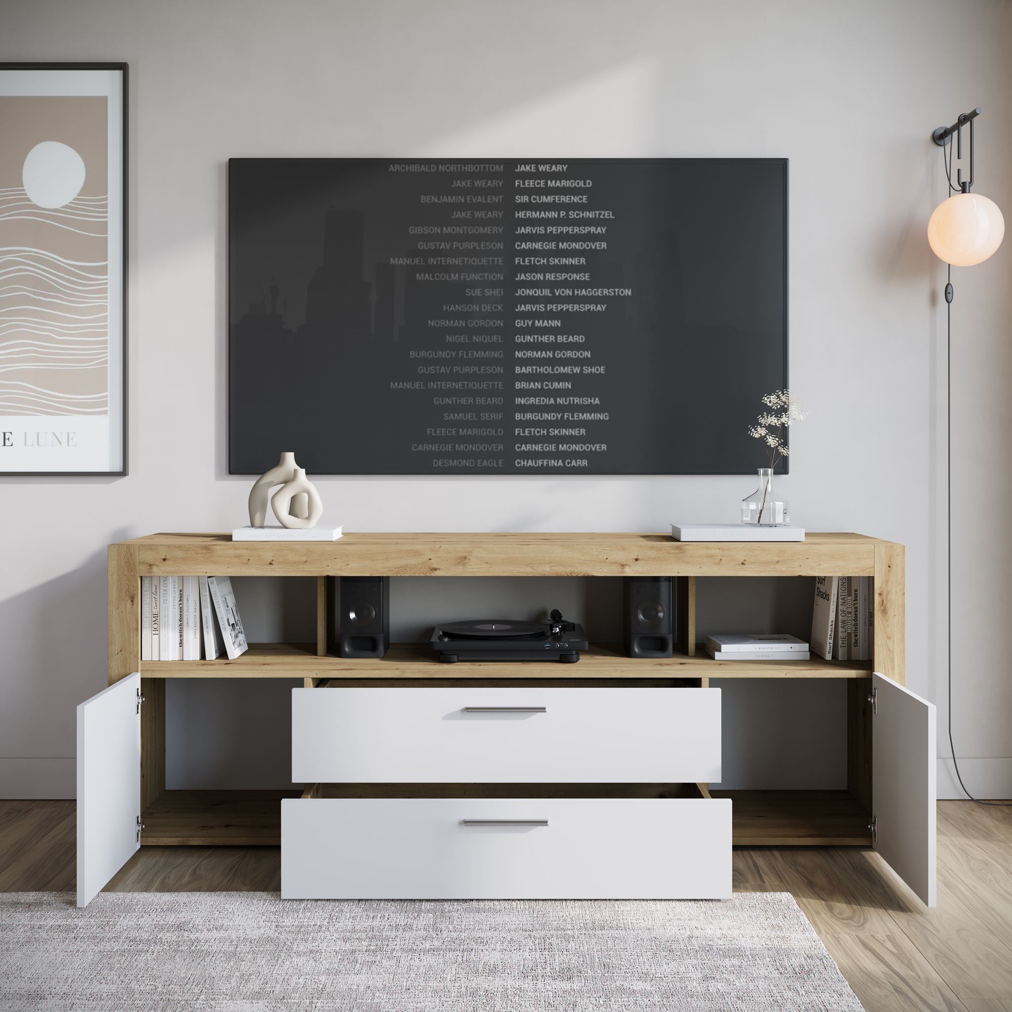 TV-Meubel Sharon - Wit 2 - 181 cm