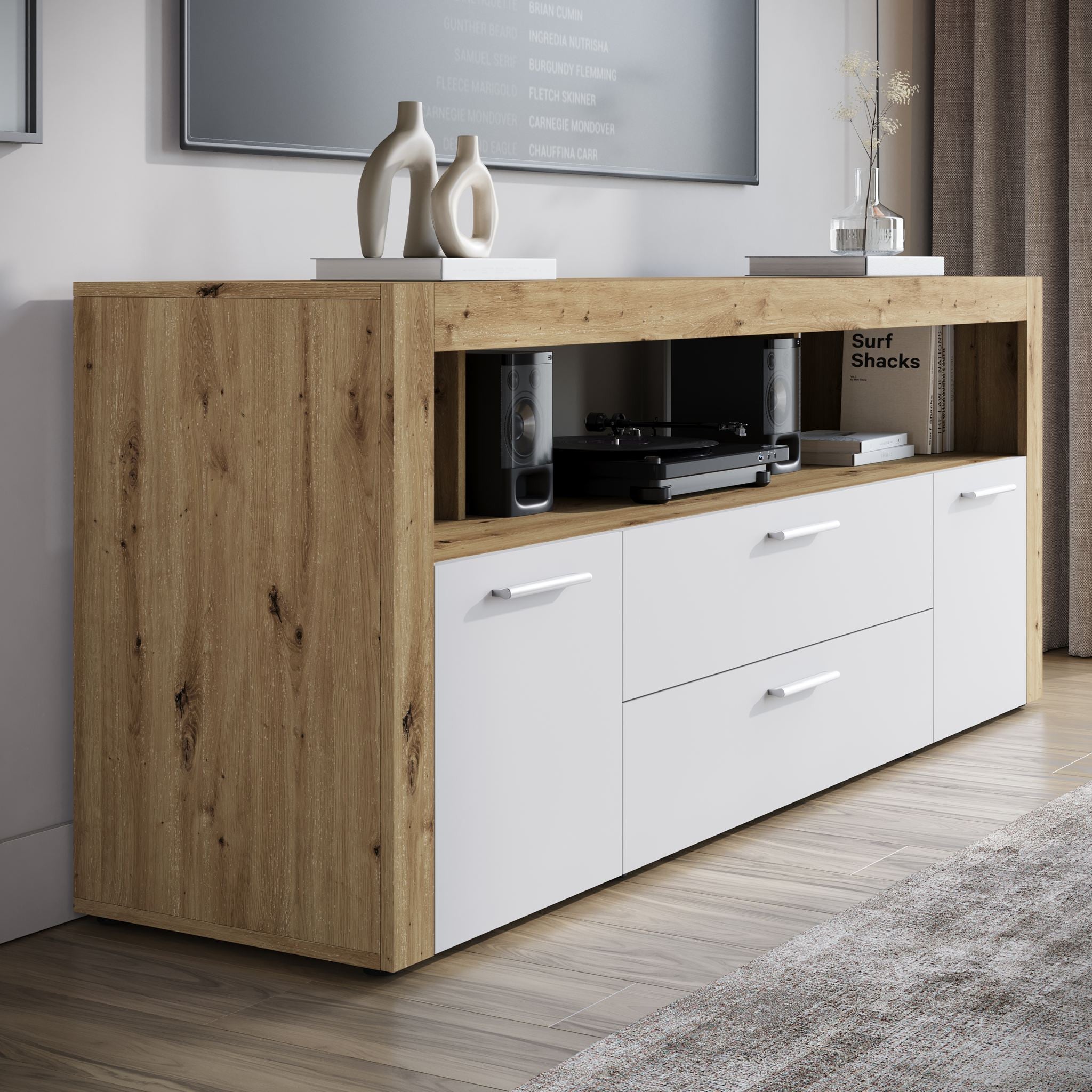 TV-Meubel Sharon - Wit 2 - 181 cm