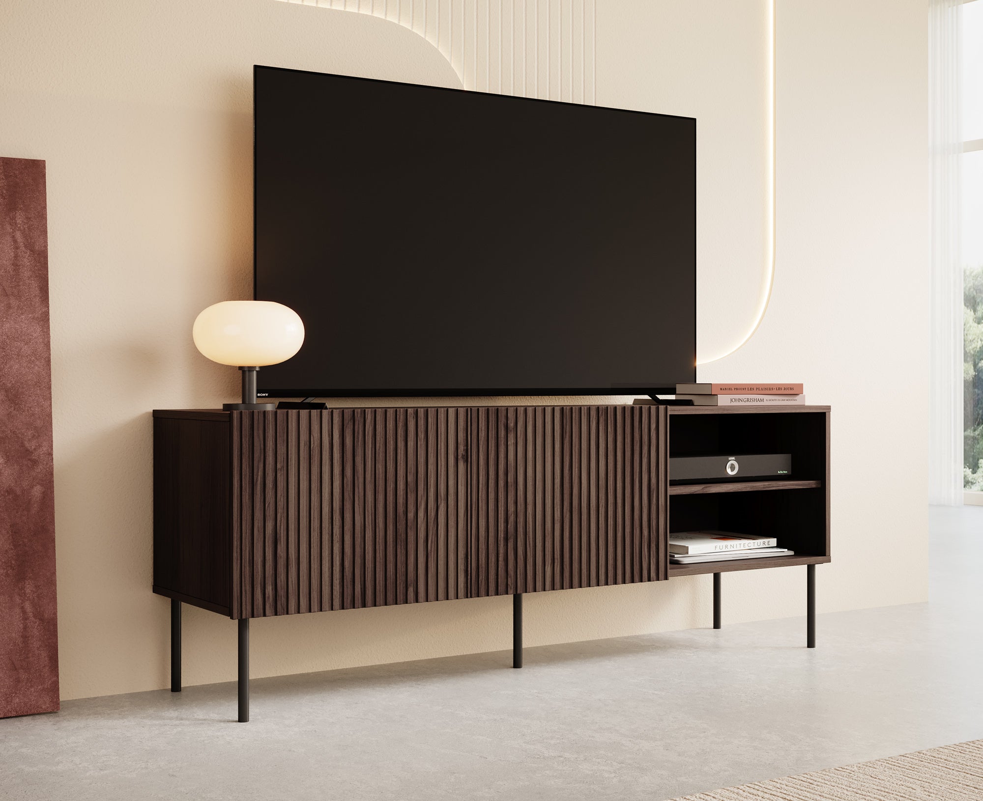 Tartagal - TV-Meubel - Donkerbruin eiken - 150 cm