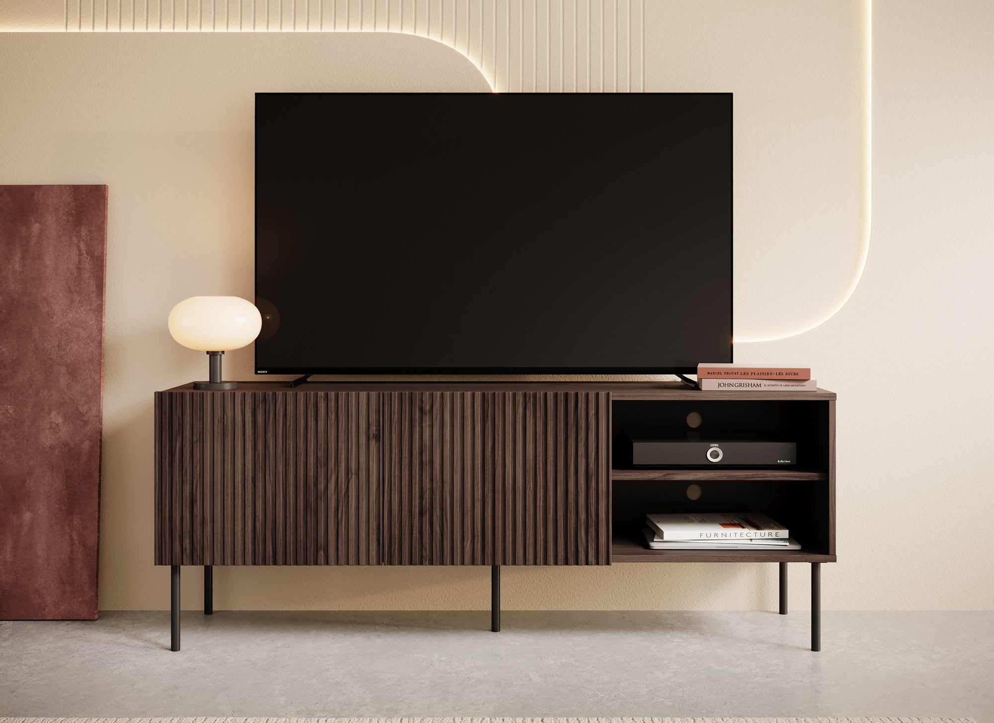 Tartagal - TV-Meubel - Donkerbruin eiken - 150 cm