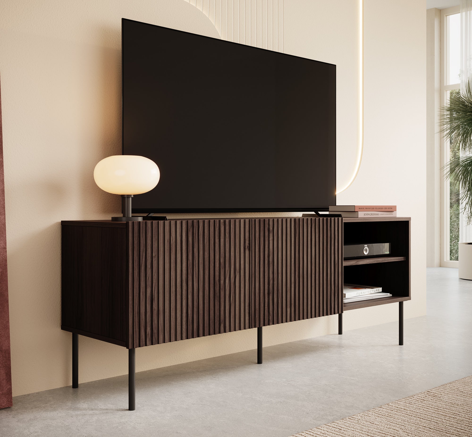 Tartagal - TV-Meubel - Donkerbruin eiken - 150 cm