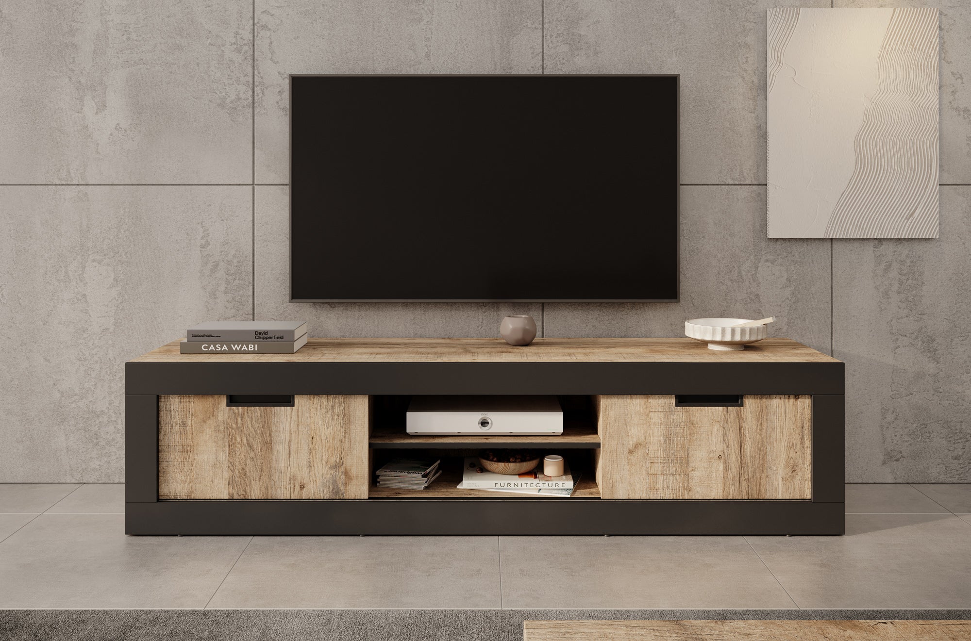 Trinidad - TV-Meubel met 2 deuren - Eiken - 180 cm