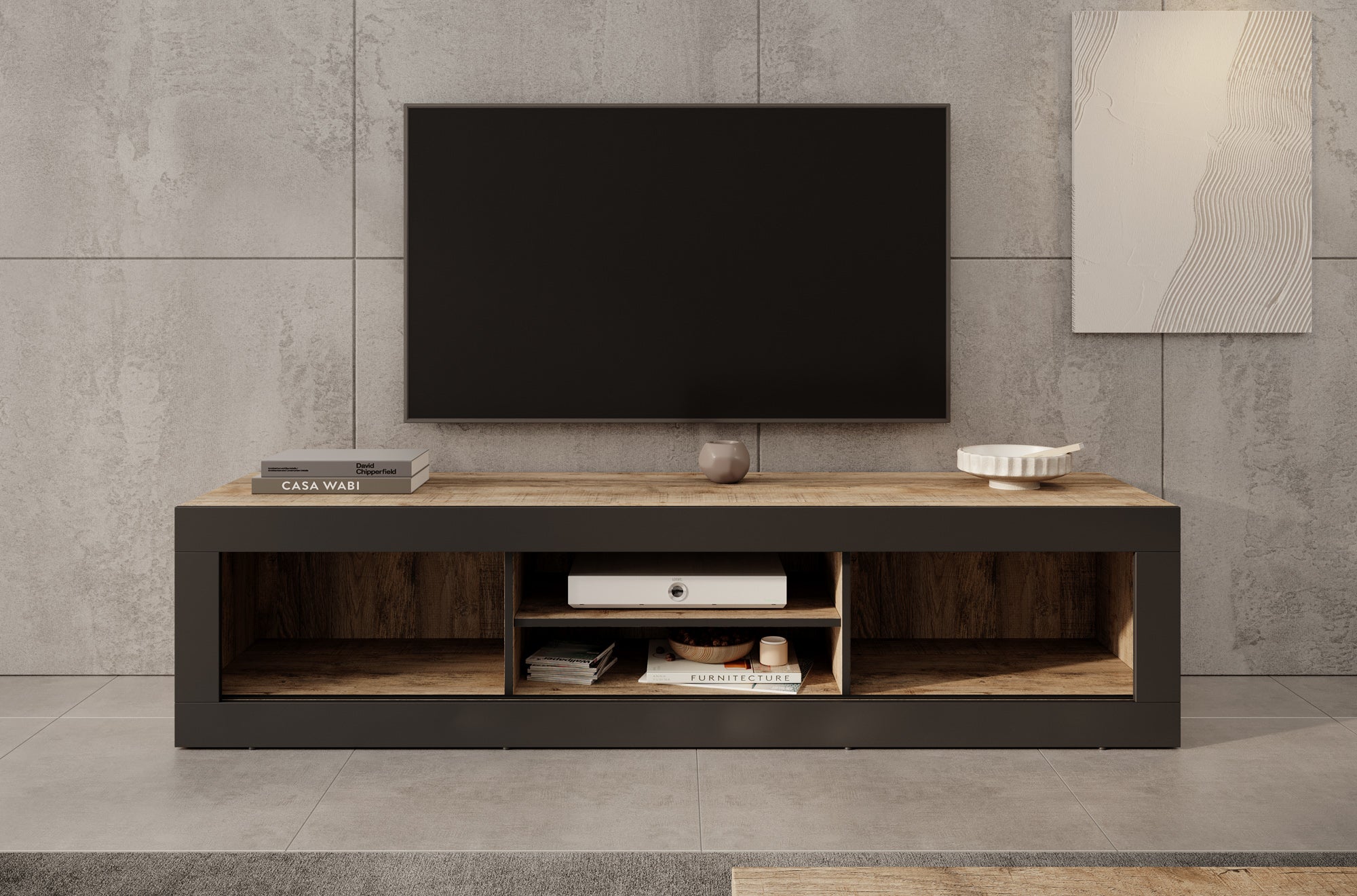 Trinidad - TV-Meubel met 2 deuren - Eiken - 180 cm