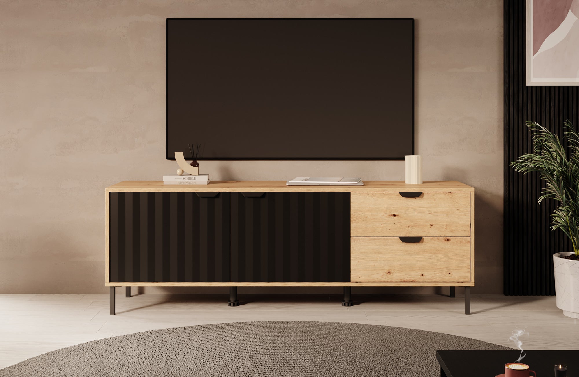 Vic - TV-Meubel - Eiken - 157 cm