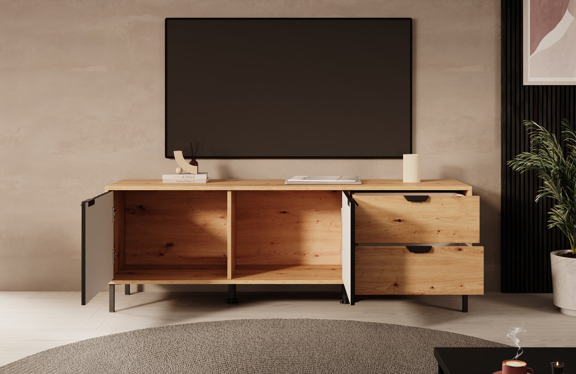 Vic - TV-Meubel - Eiken - 157 cm