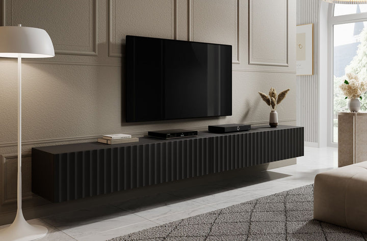 William - TV-Meubel - Mat zwart - 300 cm