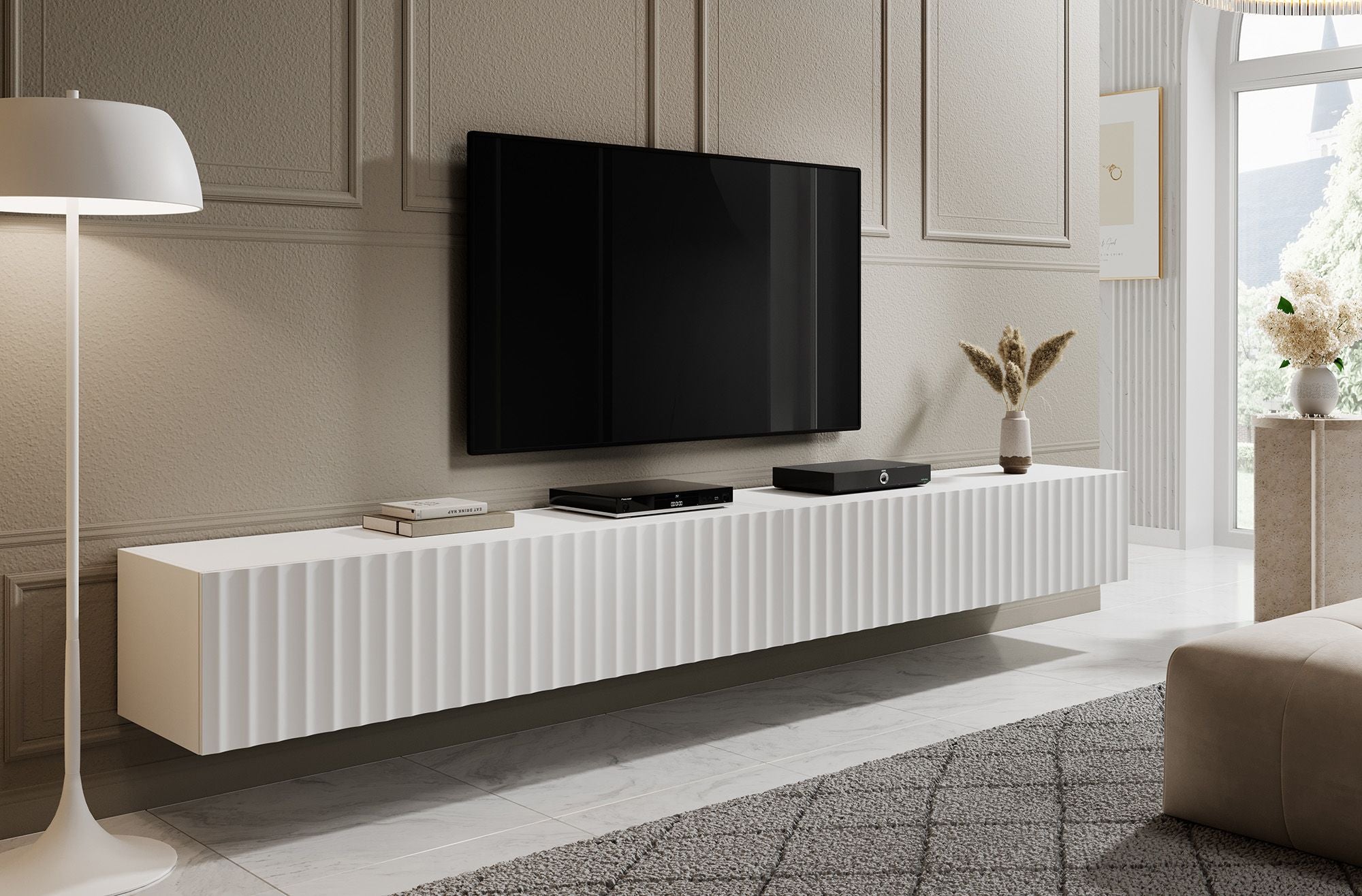 William - TV-Meubel - Wit - 300 cm