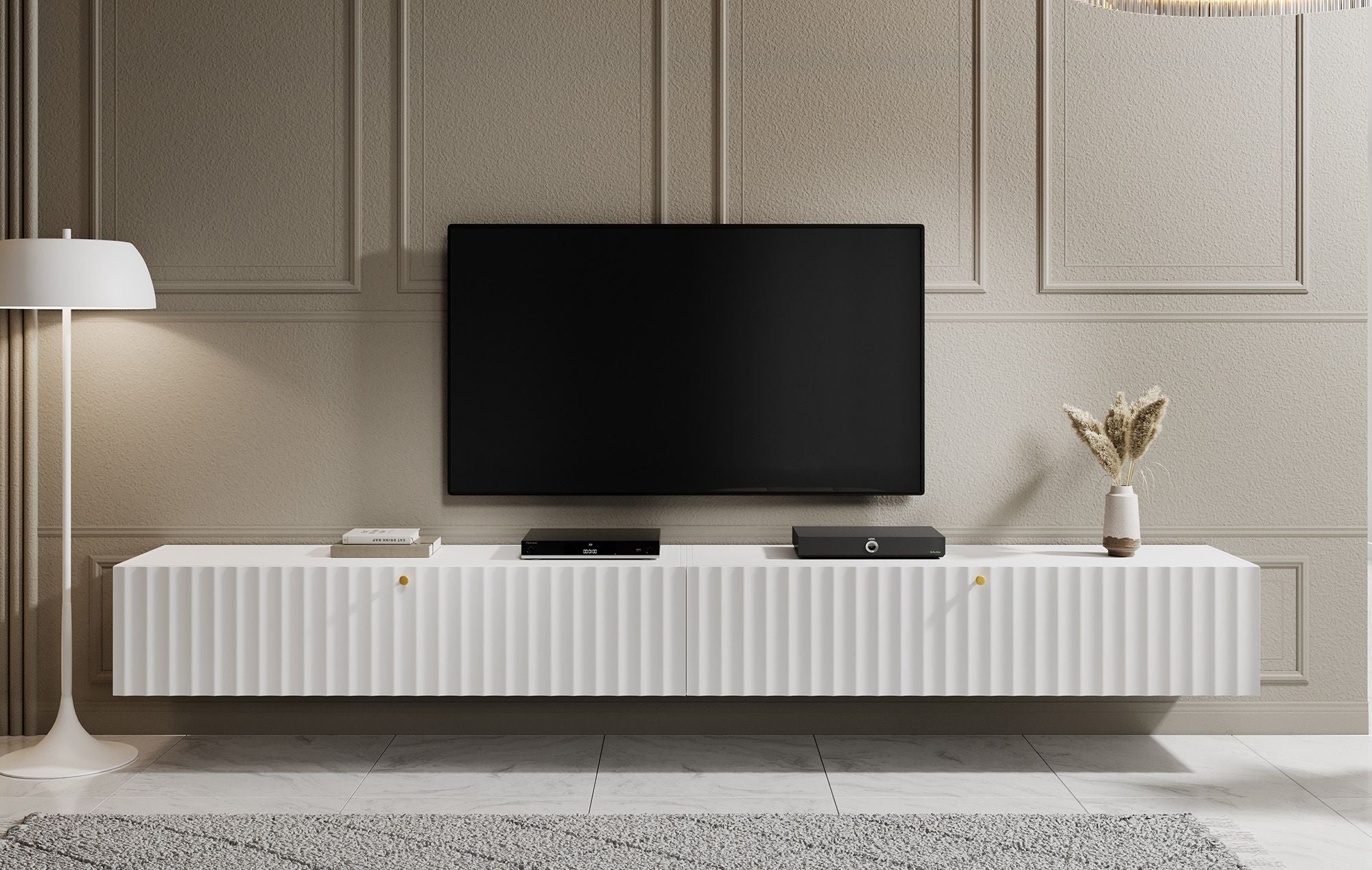 William - TV-Meubel - Wit - 300 cm