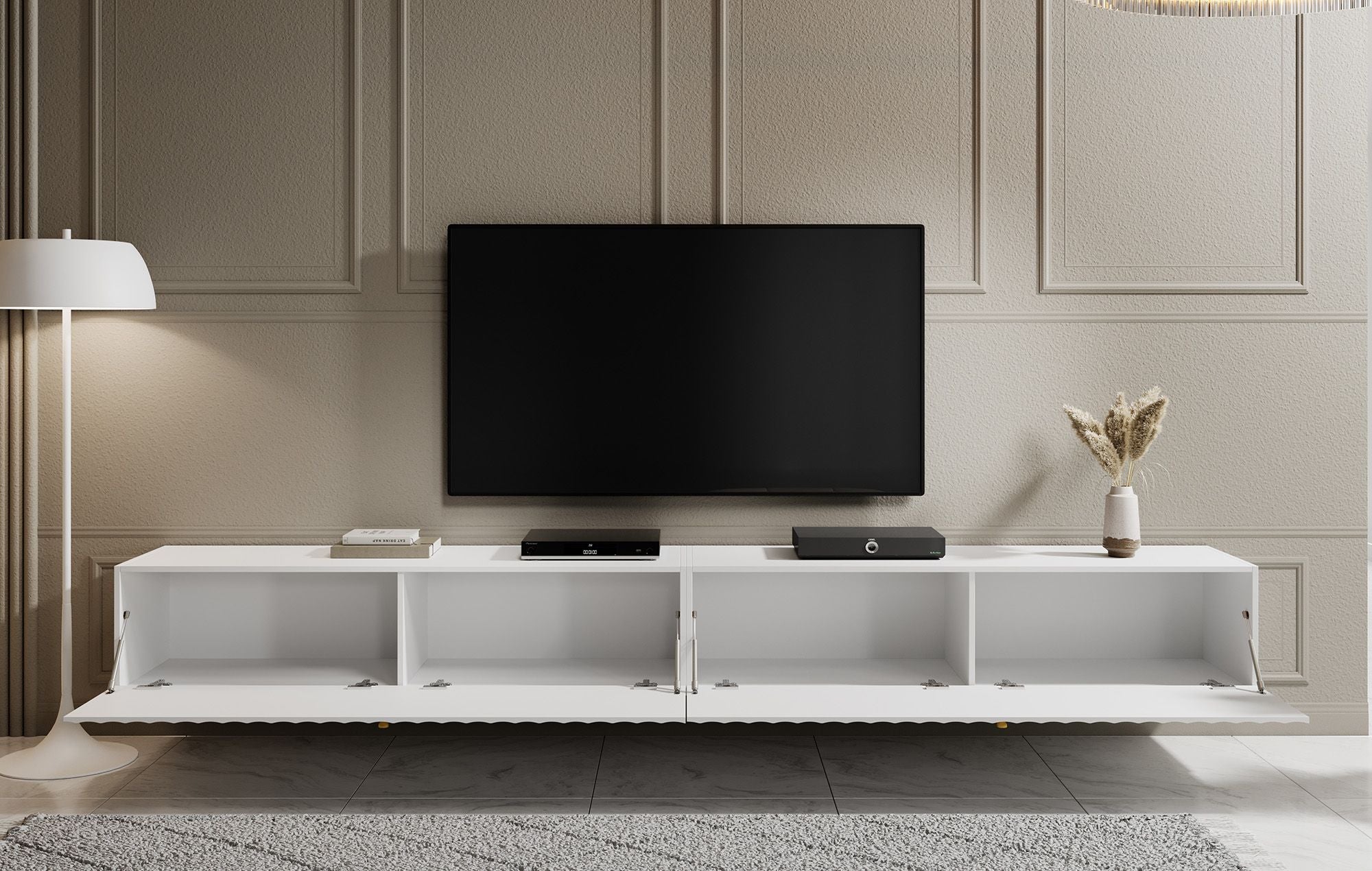 William - TV-Meubel - Wit - 300 cm