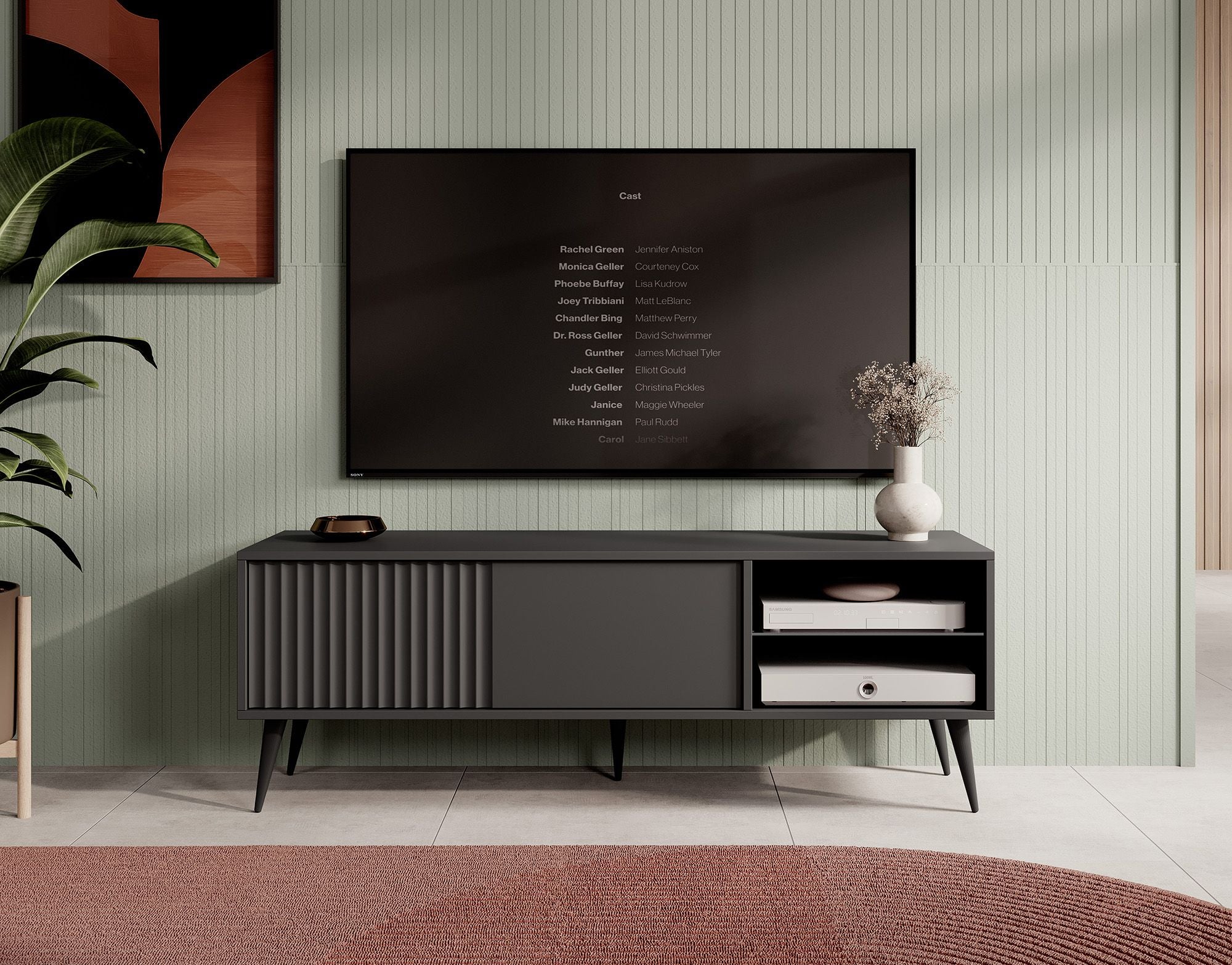 Winq - TV-Meubel - Antraciet - 135 cm