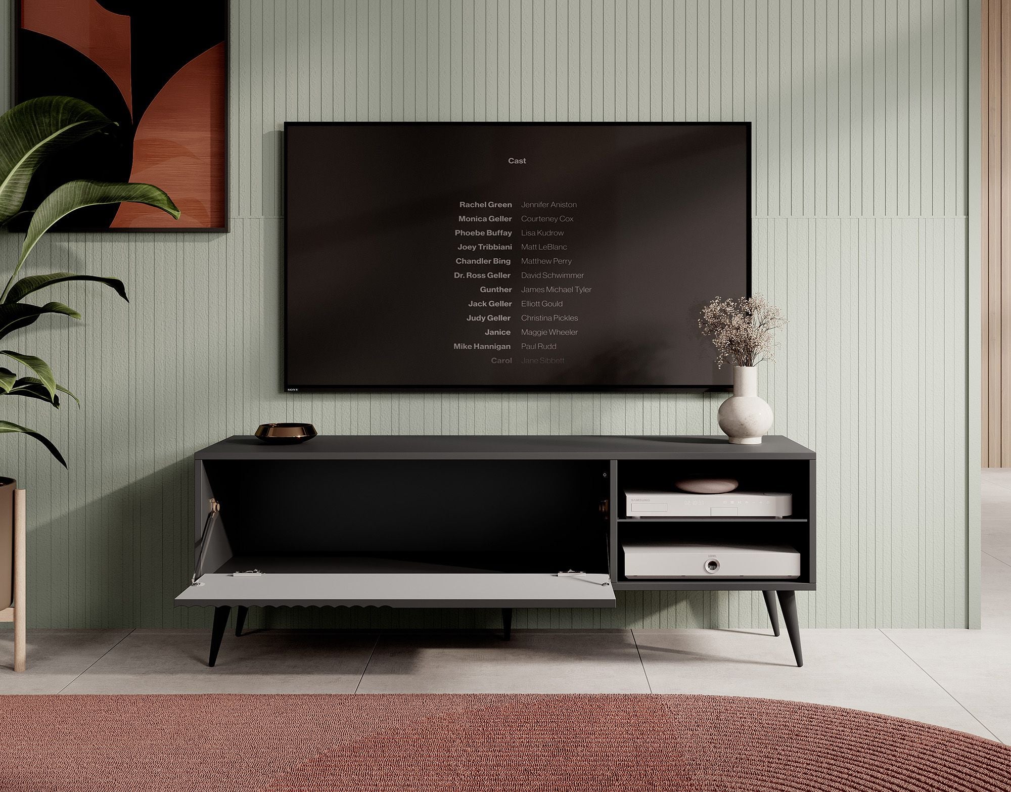 Winq - TV-Meubel - Antraciet - 135 cm